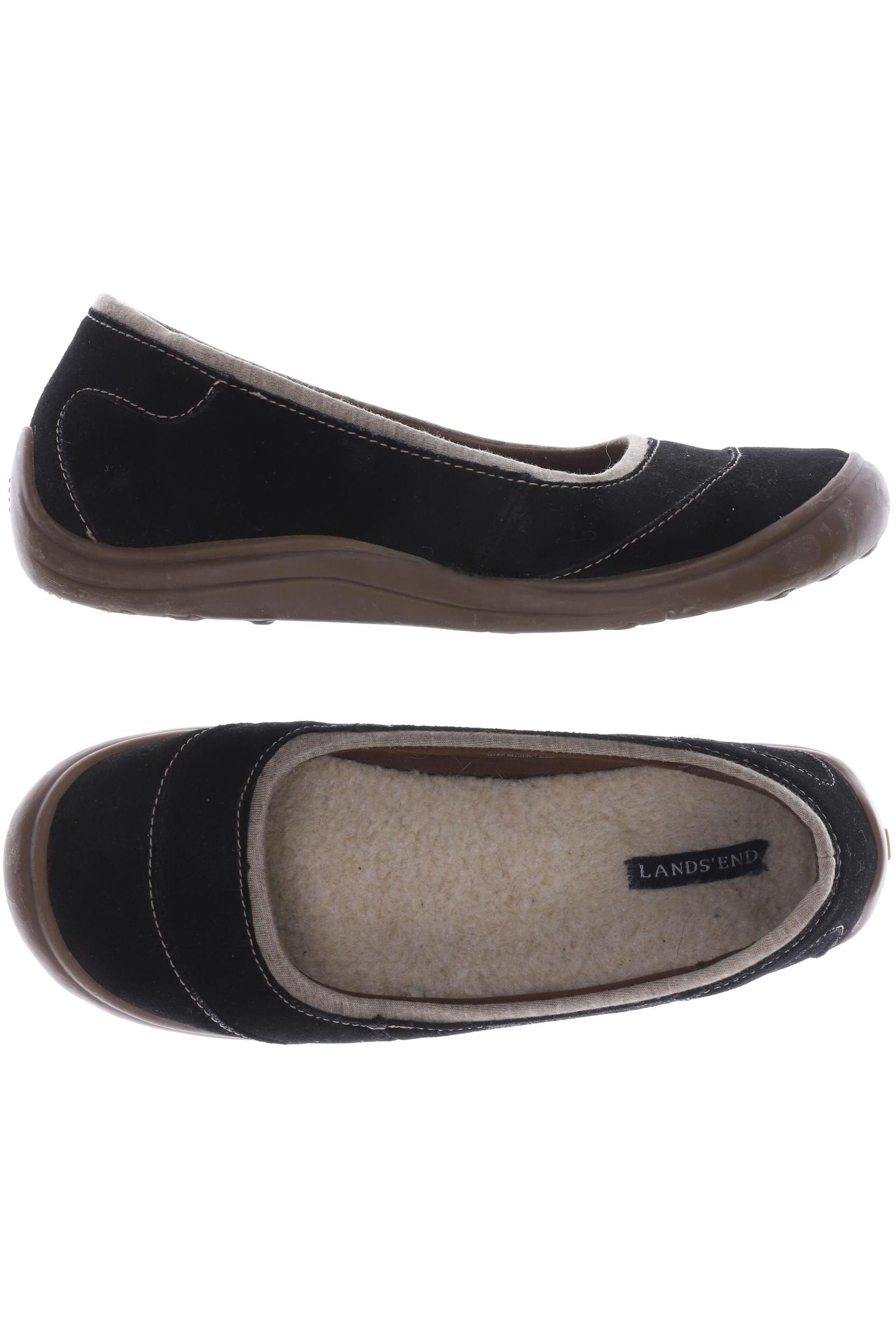 

Lands End Damen Ballerinas, schwarz, Gr. 37