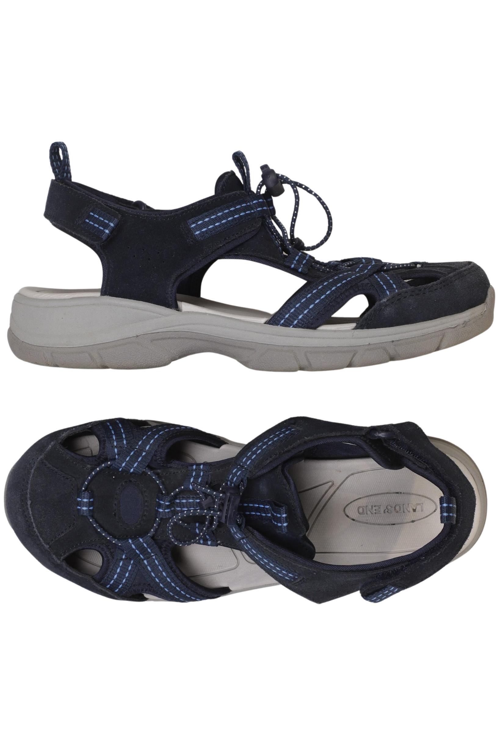

Lands End Damen Sandale, marineblau, Gr. 38.5