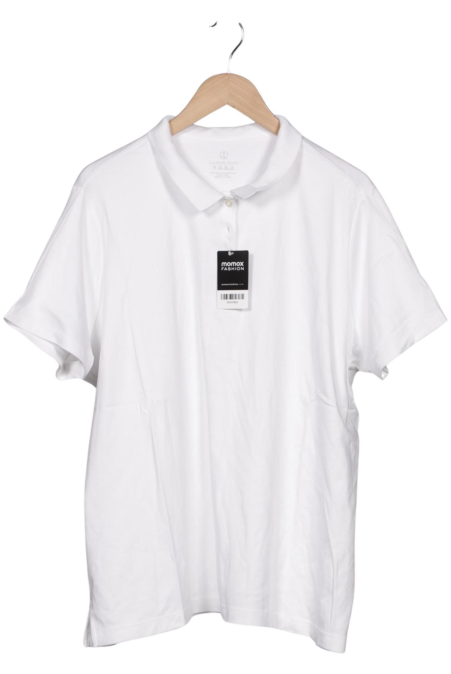

Lands End Damen Poloshirt, weiß, Gr. 56