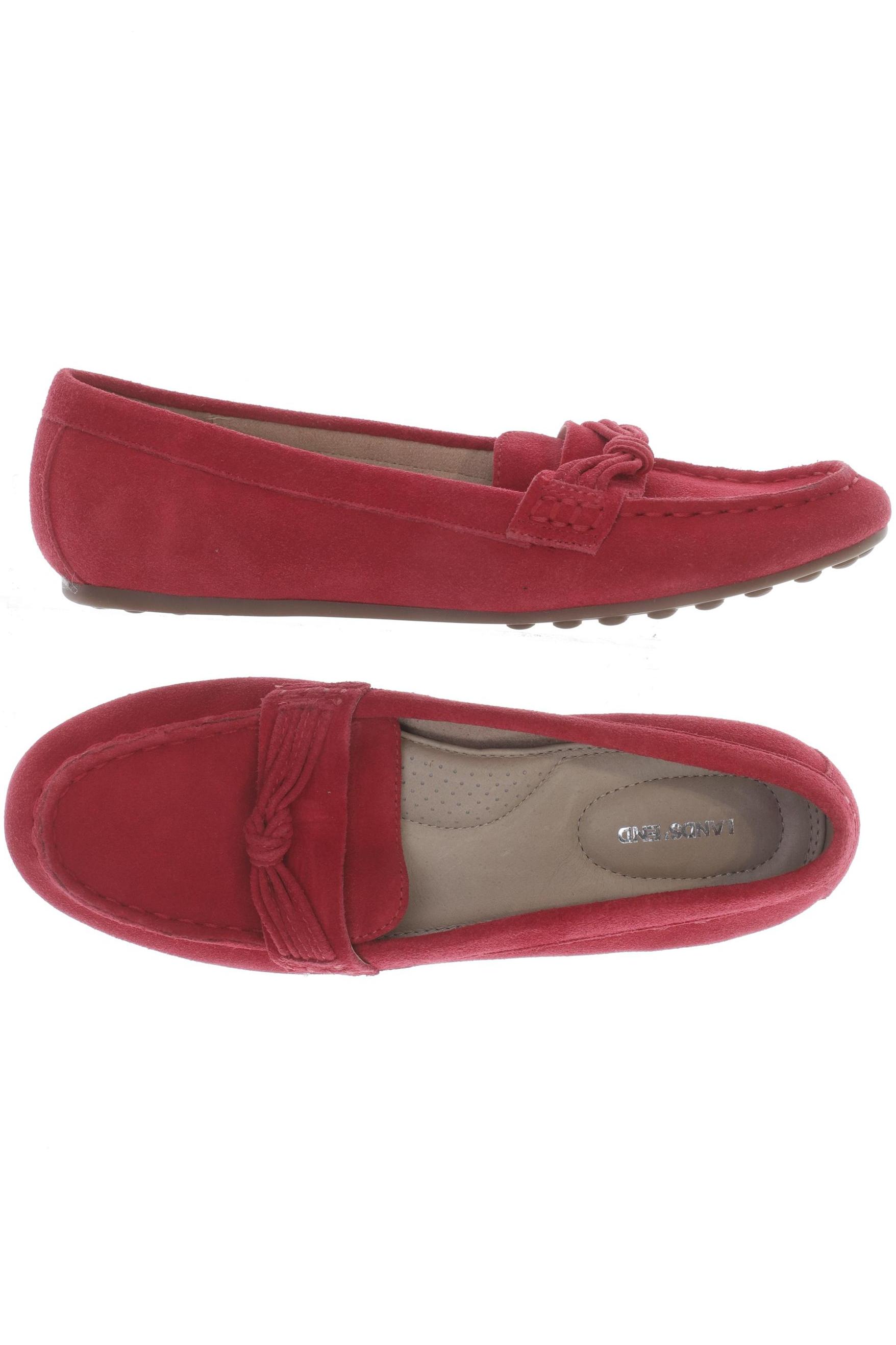 

Lands End Damen Halbschuh, rot, Gr. 37