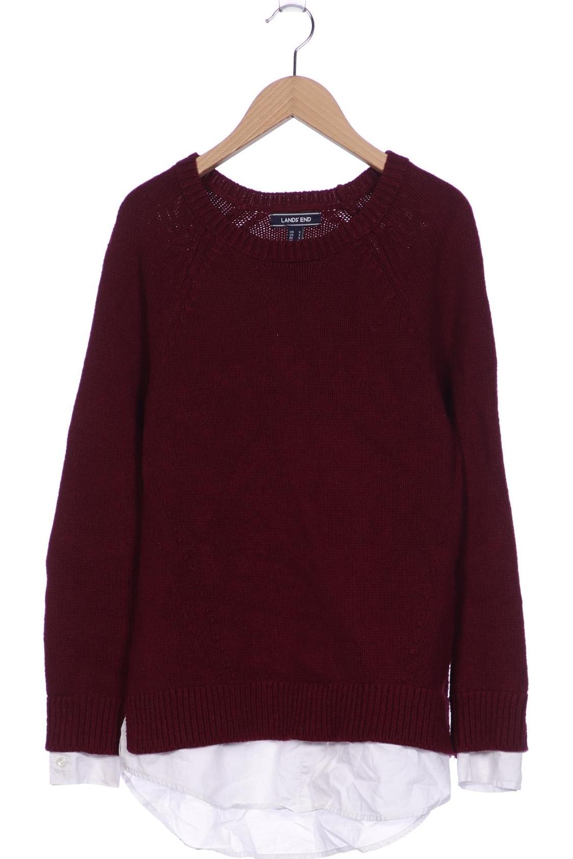 

Lands End Damen Pullover, bordeaux, Gr. 36