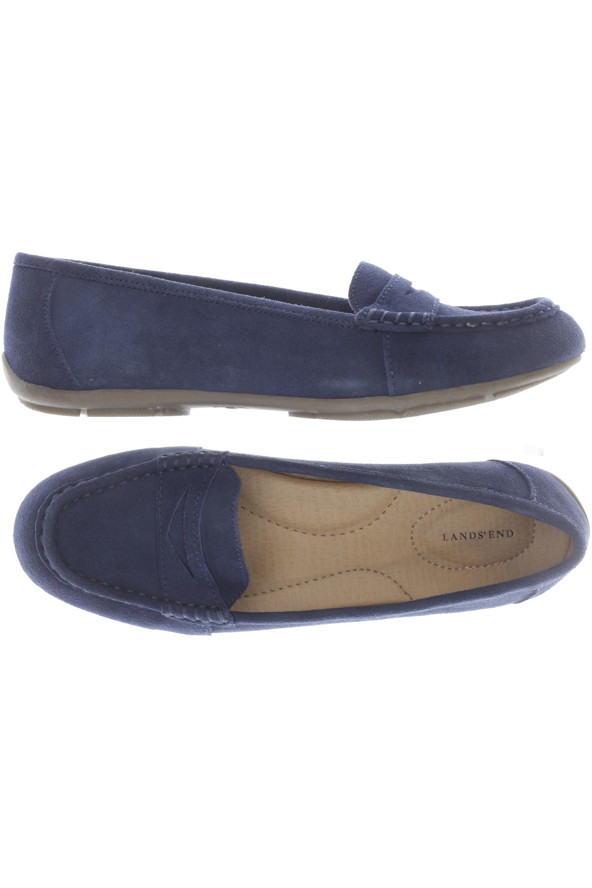 

Lands End Damen Halbschuh, blau, Gr. 40