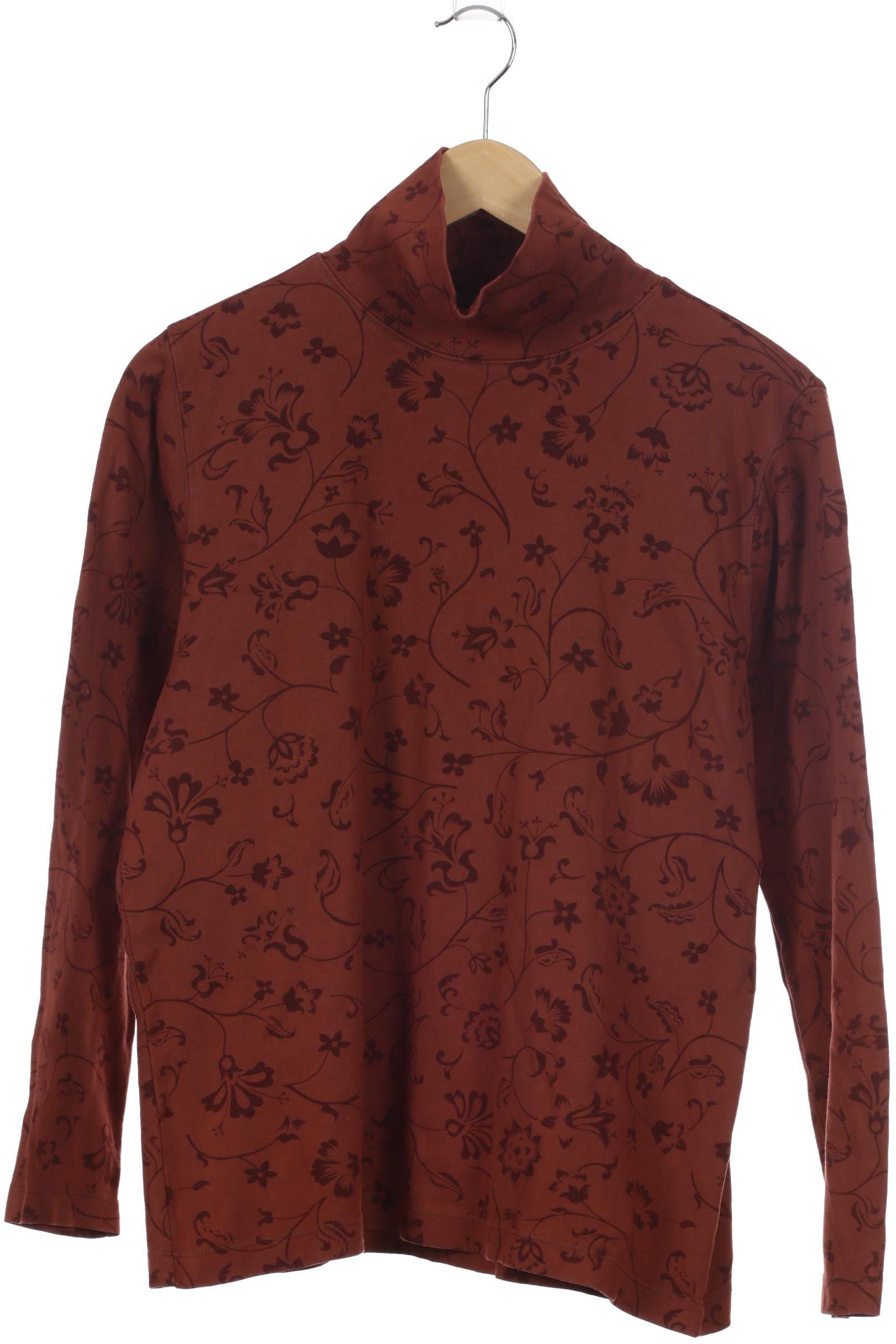 

Lands End Damen Langarmshirt, braun, Gr. 10