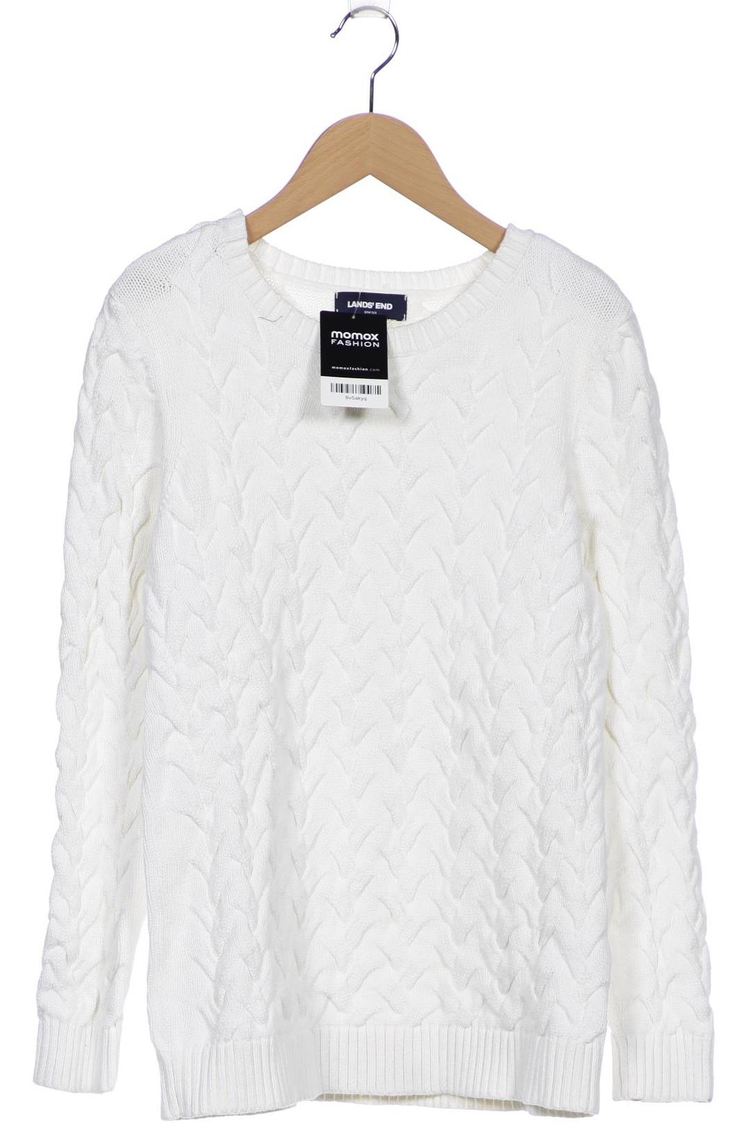 

Lands End Damen Pullover, weiß