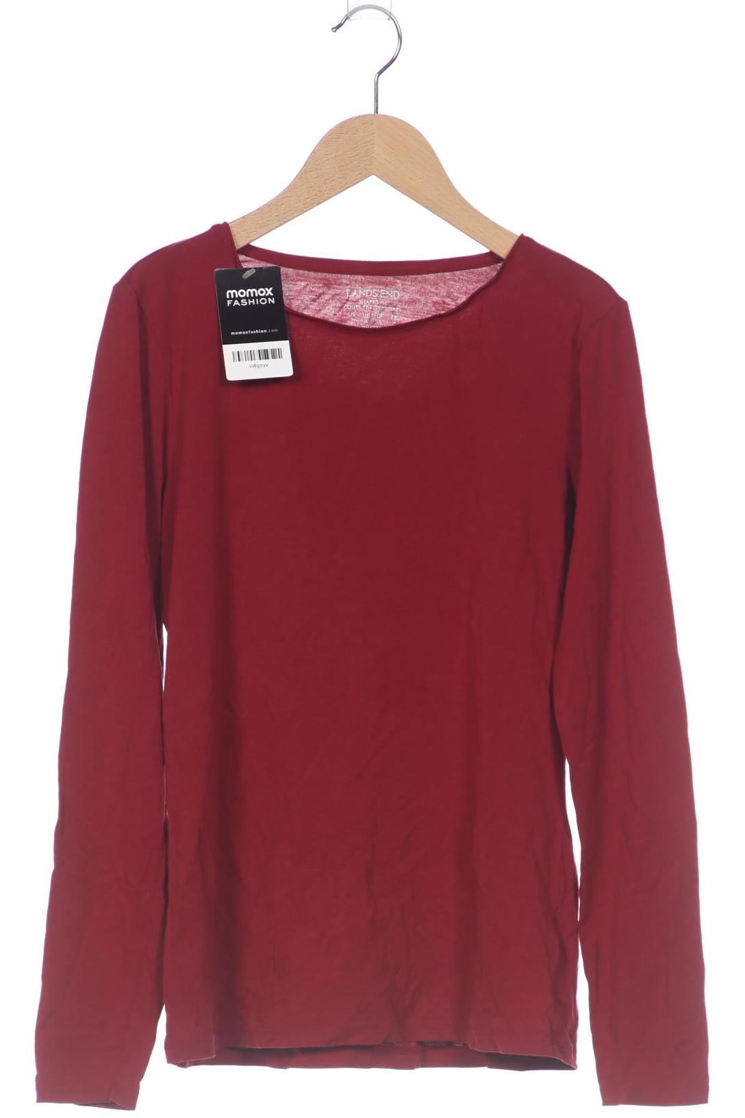 

Lands End Damen Langarmshirt, bordeaux, Gr. 36