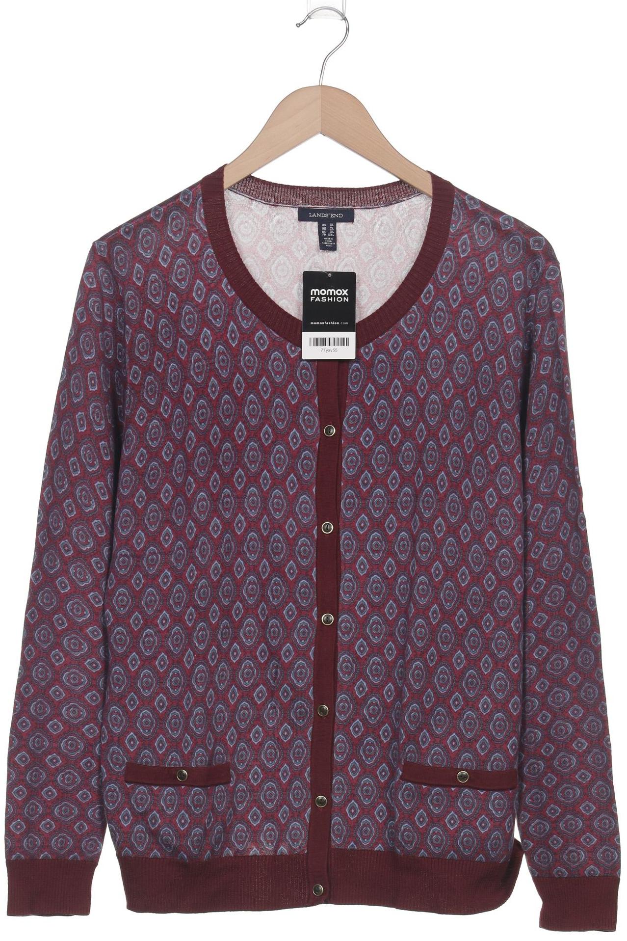 

Lands End Damen Strickjacke, bordeaux, Gr. 44