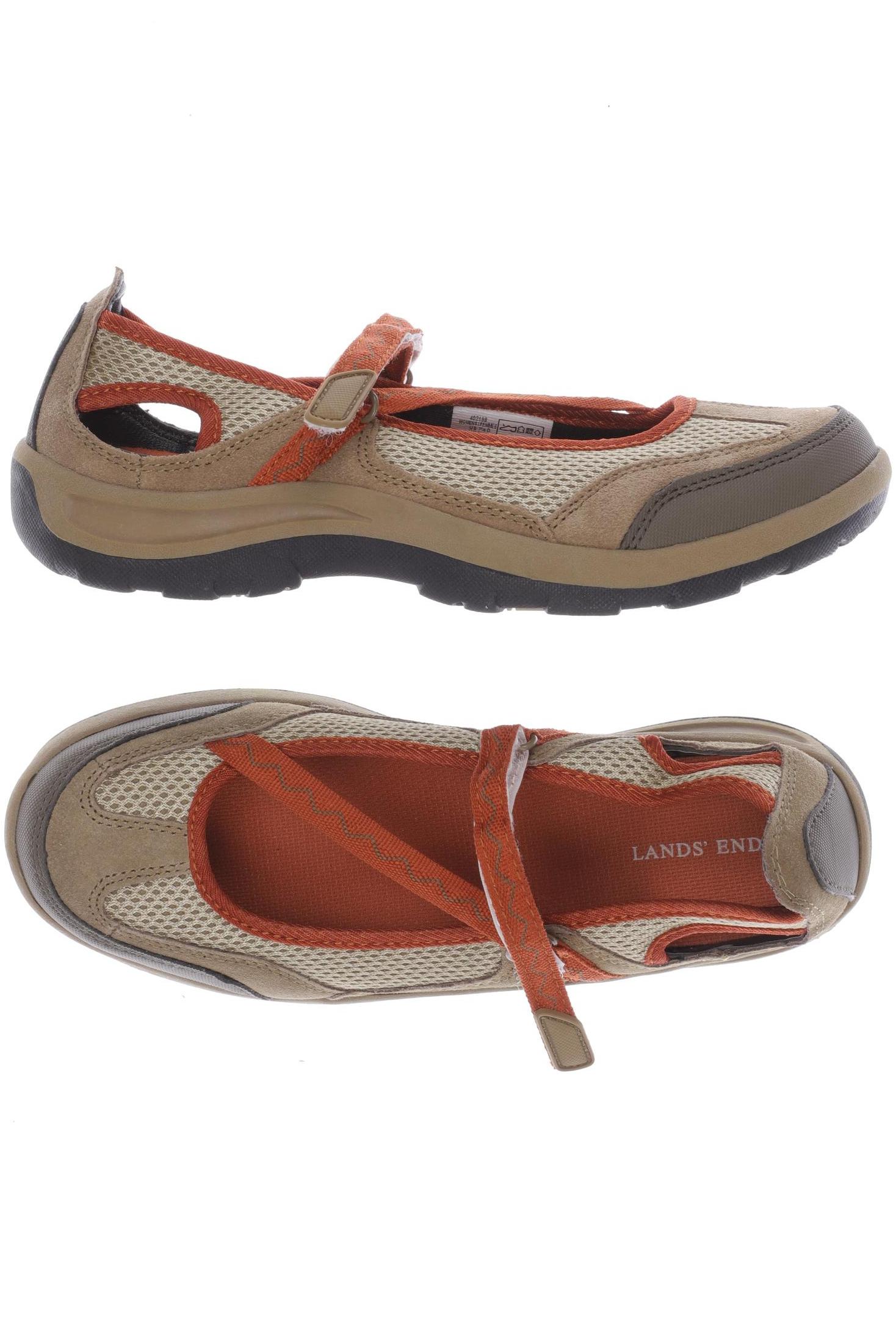 

Lands End Damen Halbschuh, beige, Gr. 38