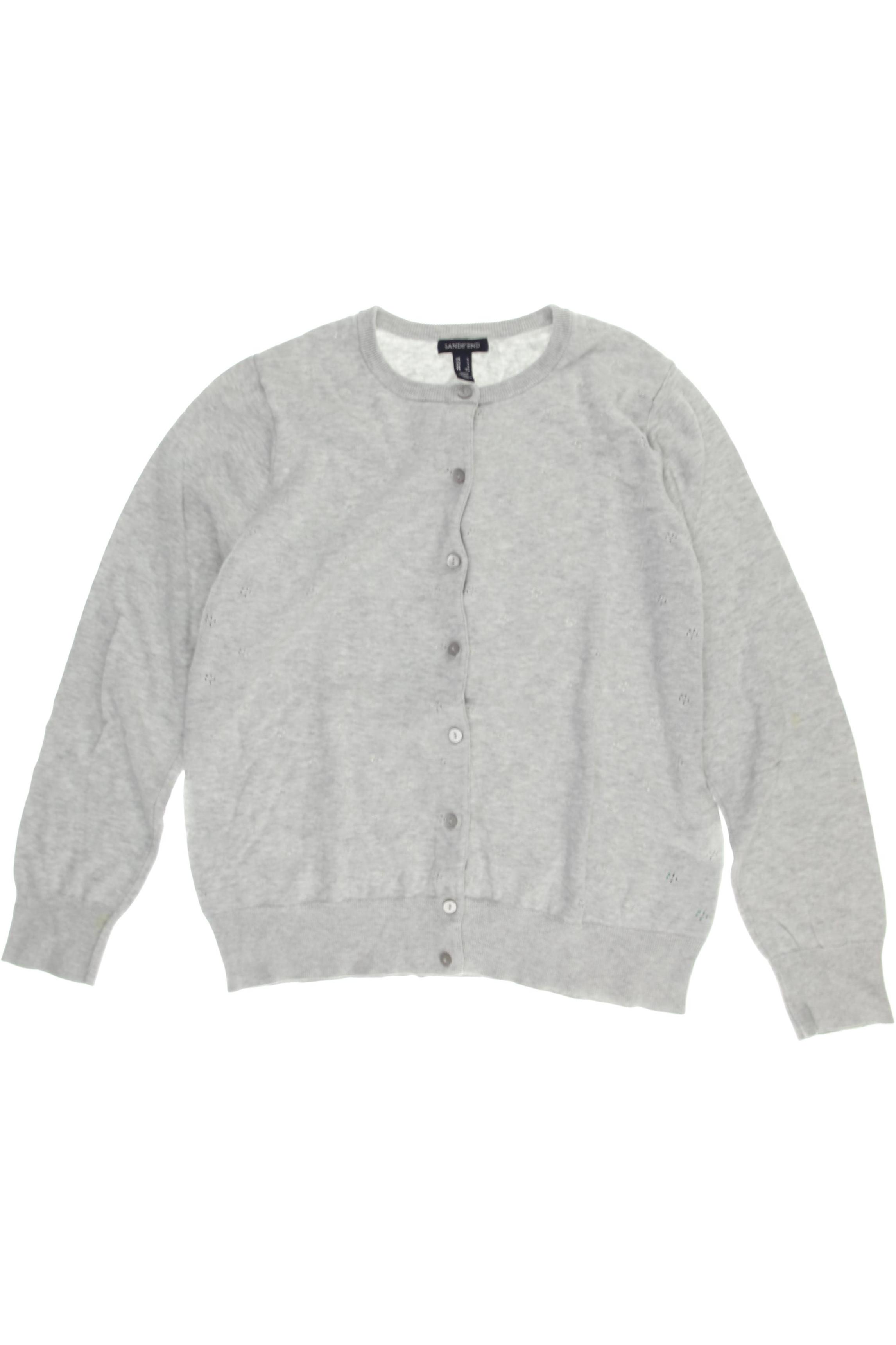 

Lands End Damen Strickjacke, grau, Gr. 42