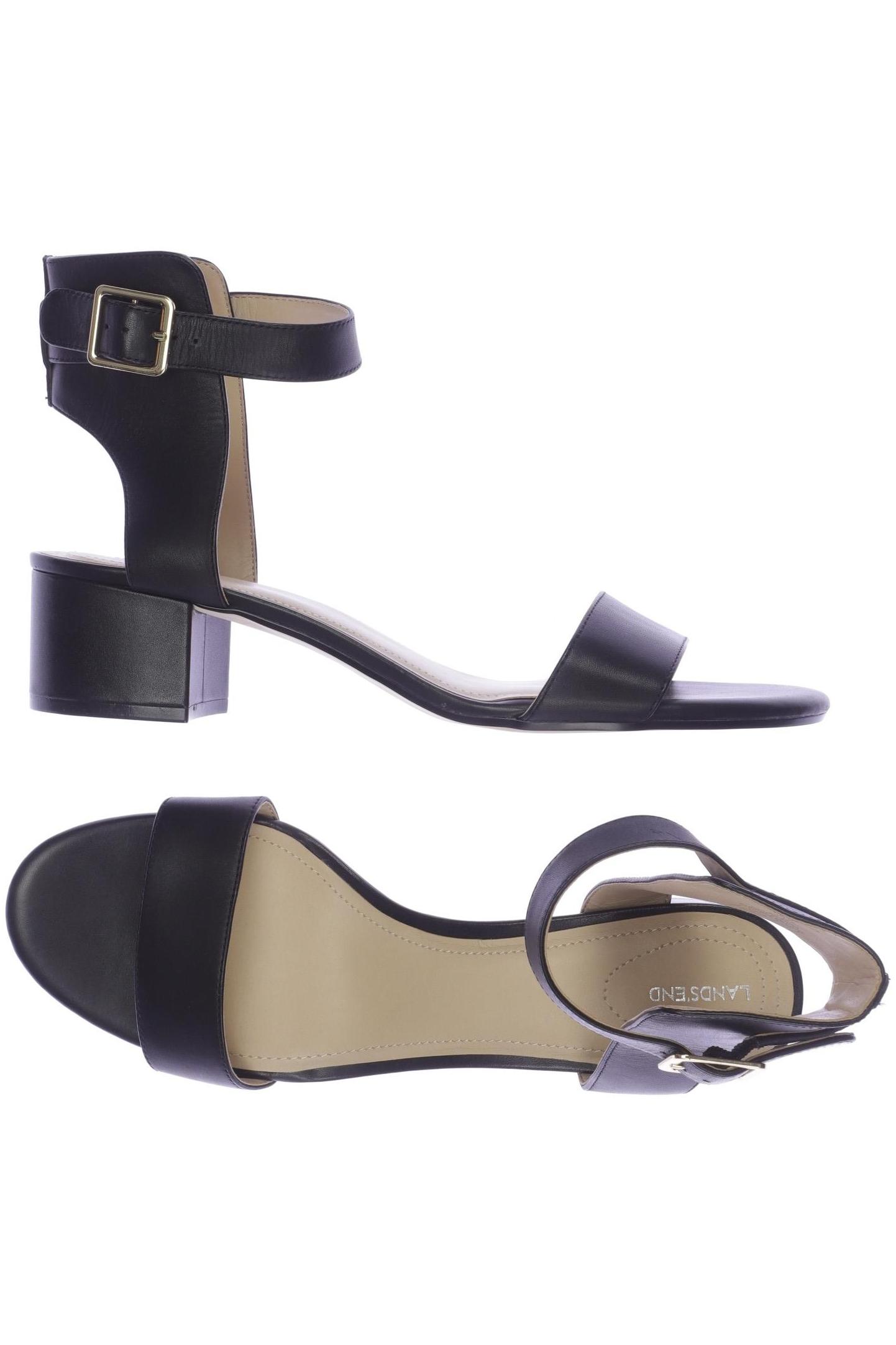 

Lands End Damen Sandale, schwarz, Gr. 42.5