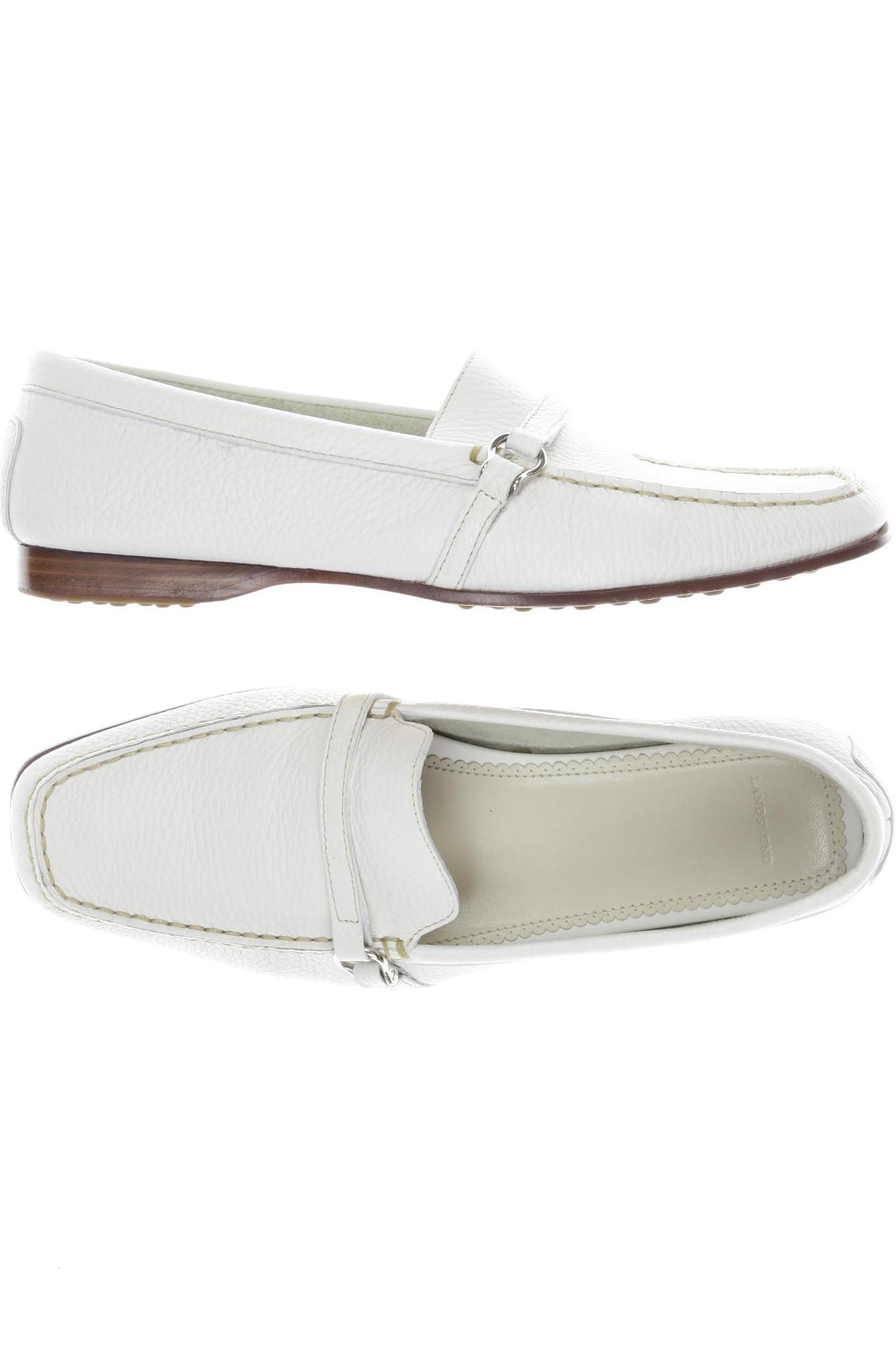

Lands End Damen Halbschuh, weiß, Gr. 9