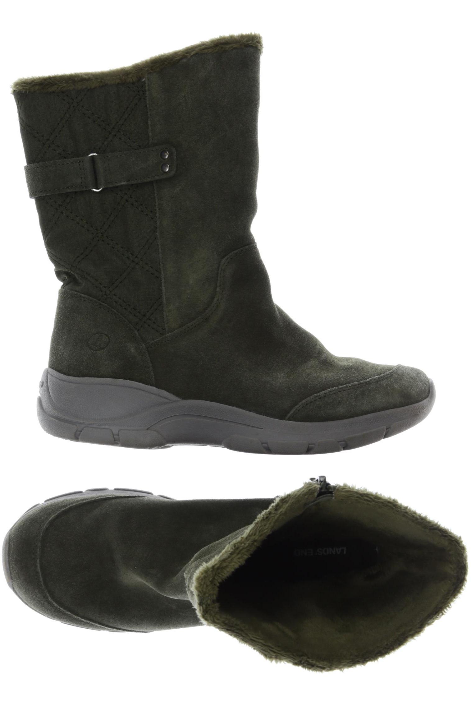 

Lands End Damen Stiefelette, grün, Gr. 38