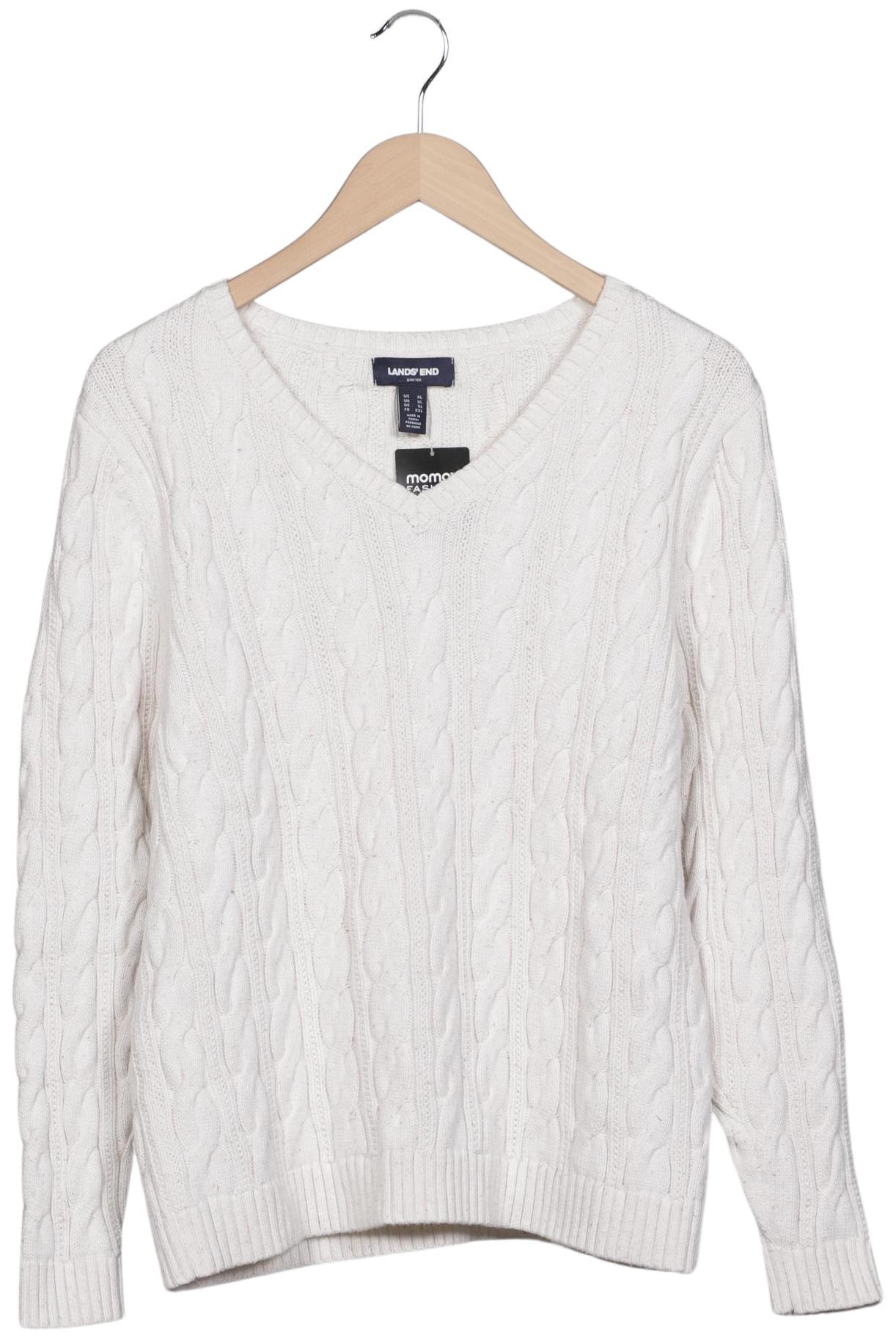 

Lands End Damen Pullover, cremeweiß, Gr. 44