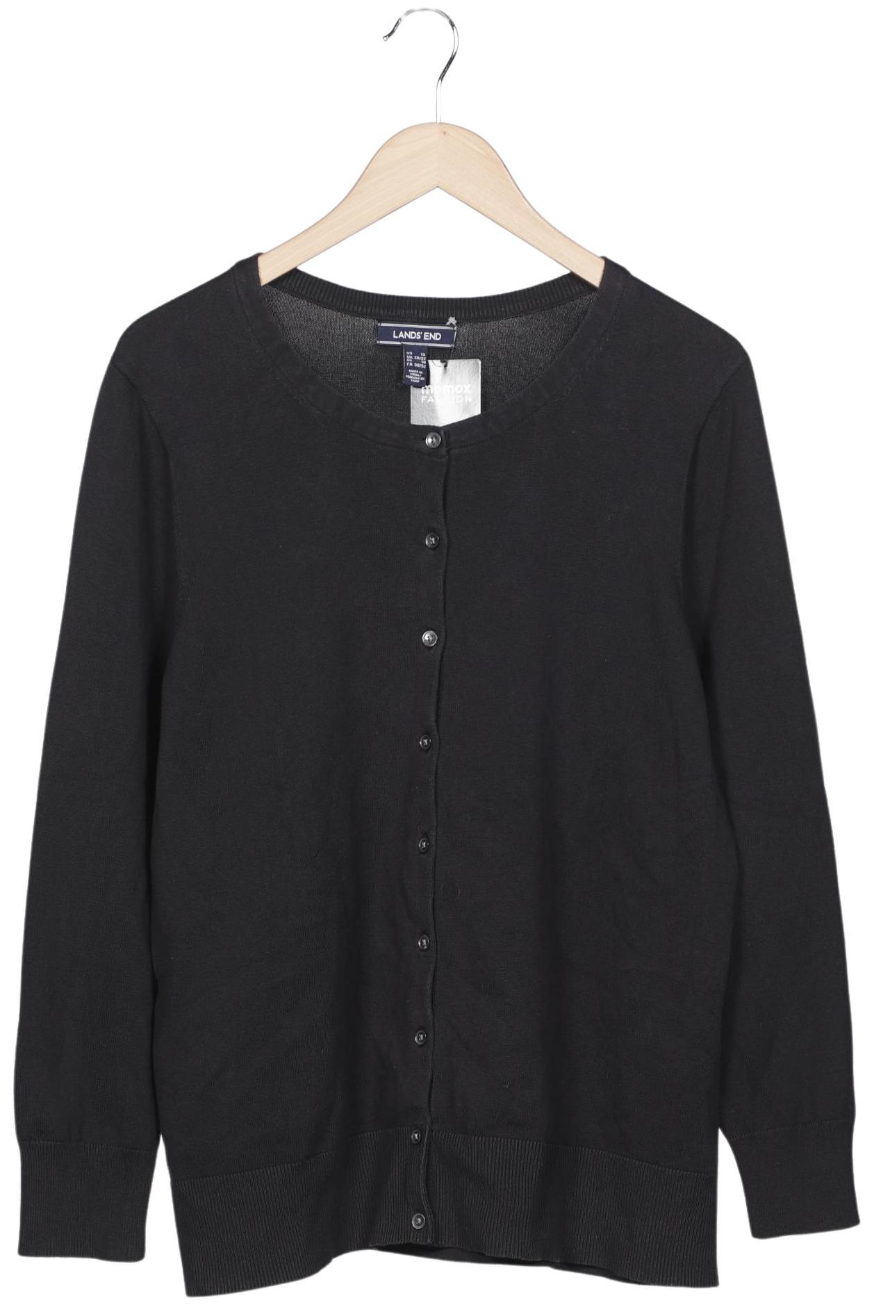 

Lands End Damen Strickjacke, schwarz, Gr. 50