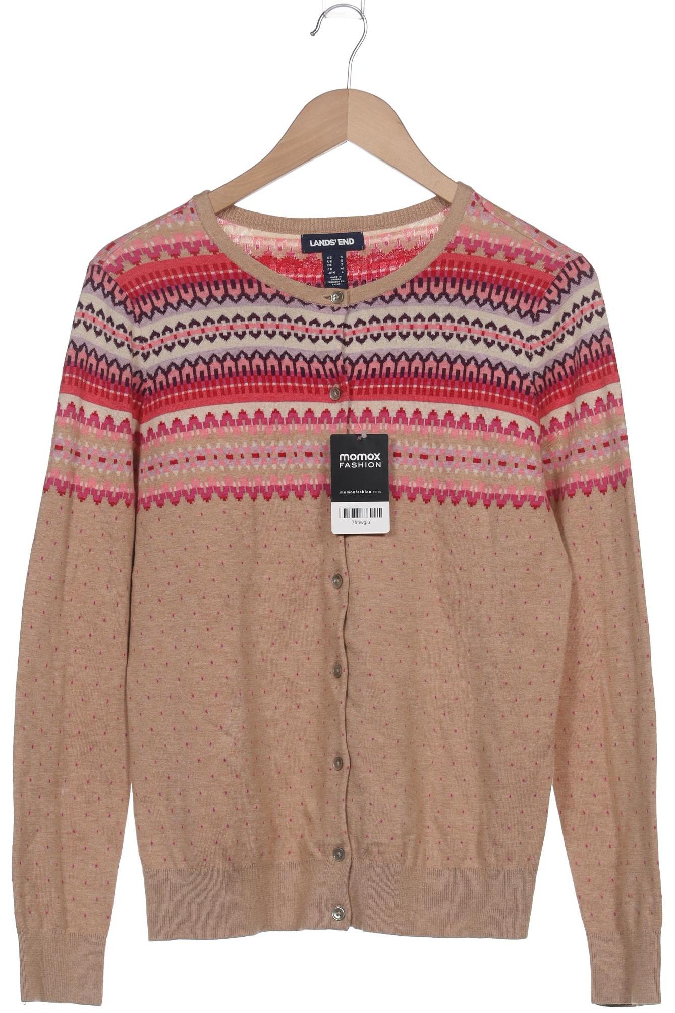 

Lands End Damen Strickjacke, beige, Gr. 36