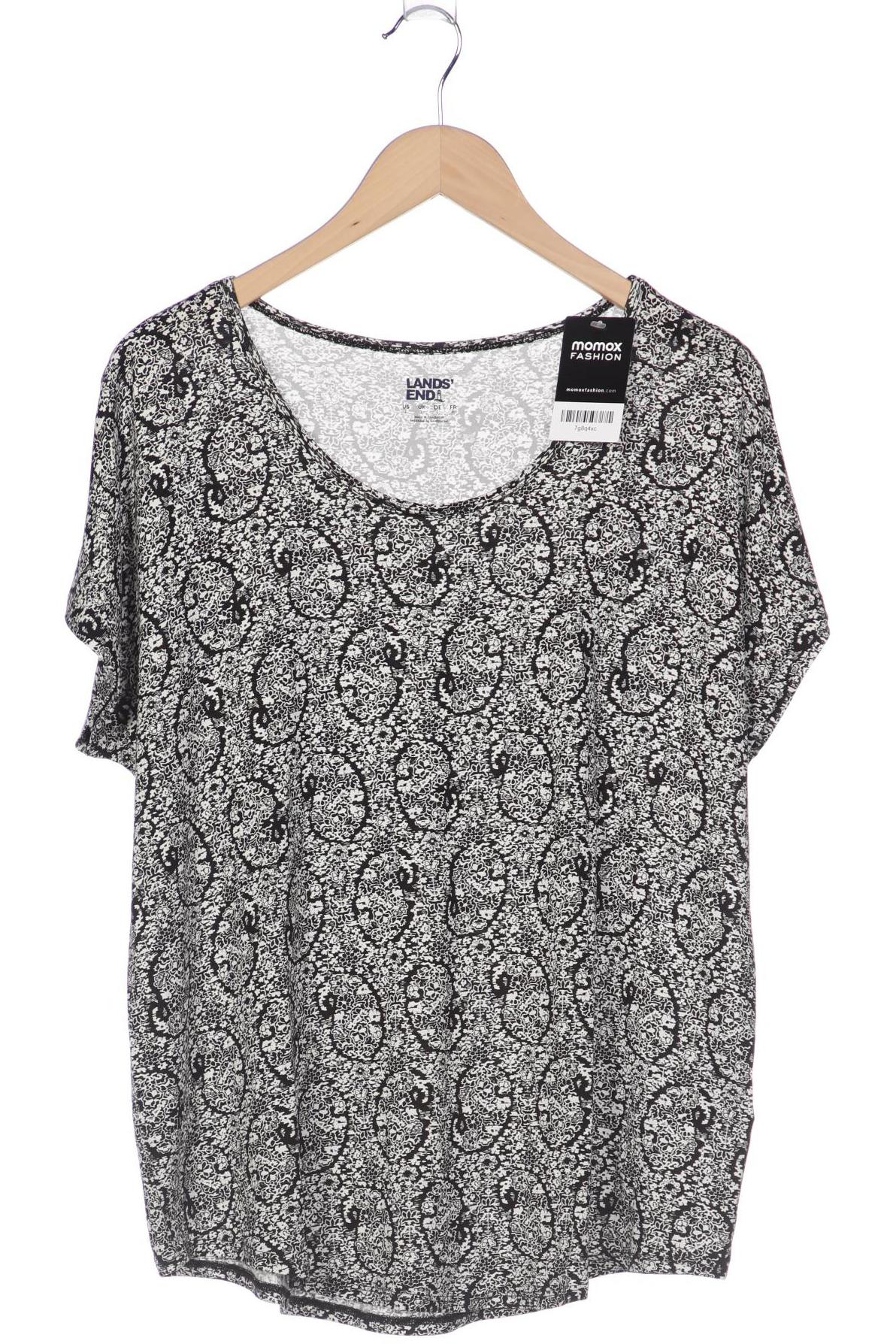 

Lands End Damen T-Shirt, schwarz, Gr. 42