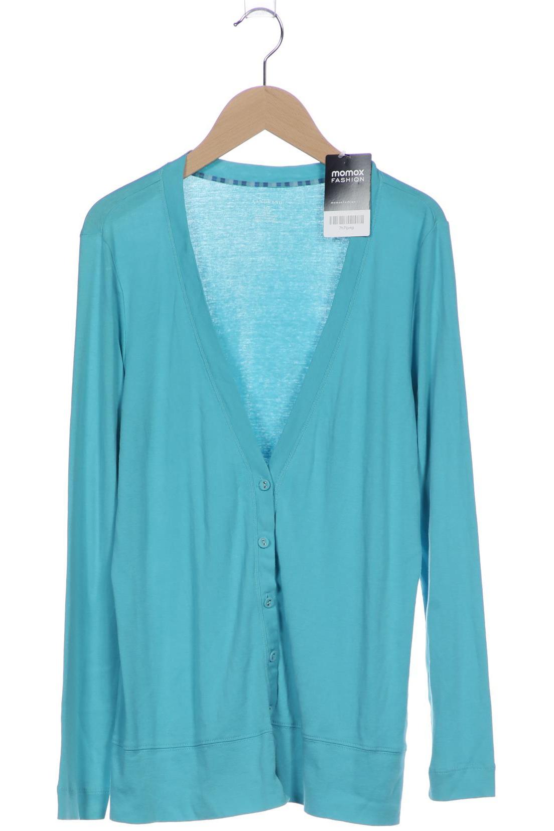 

Lands End Damen Strickjacke, blau, Gr. 42