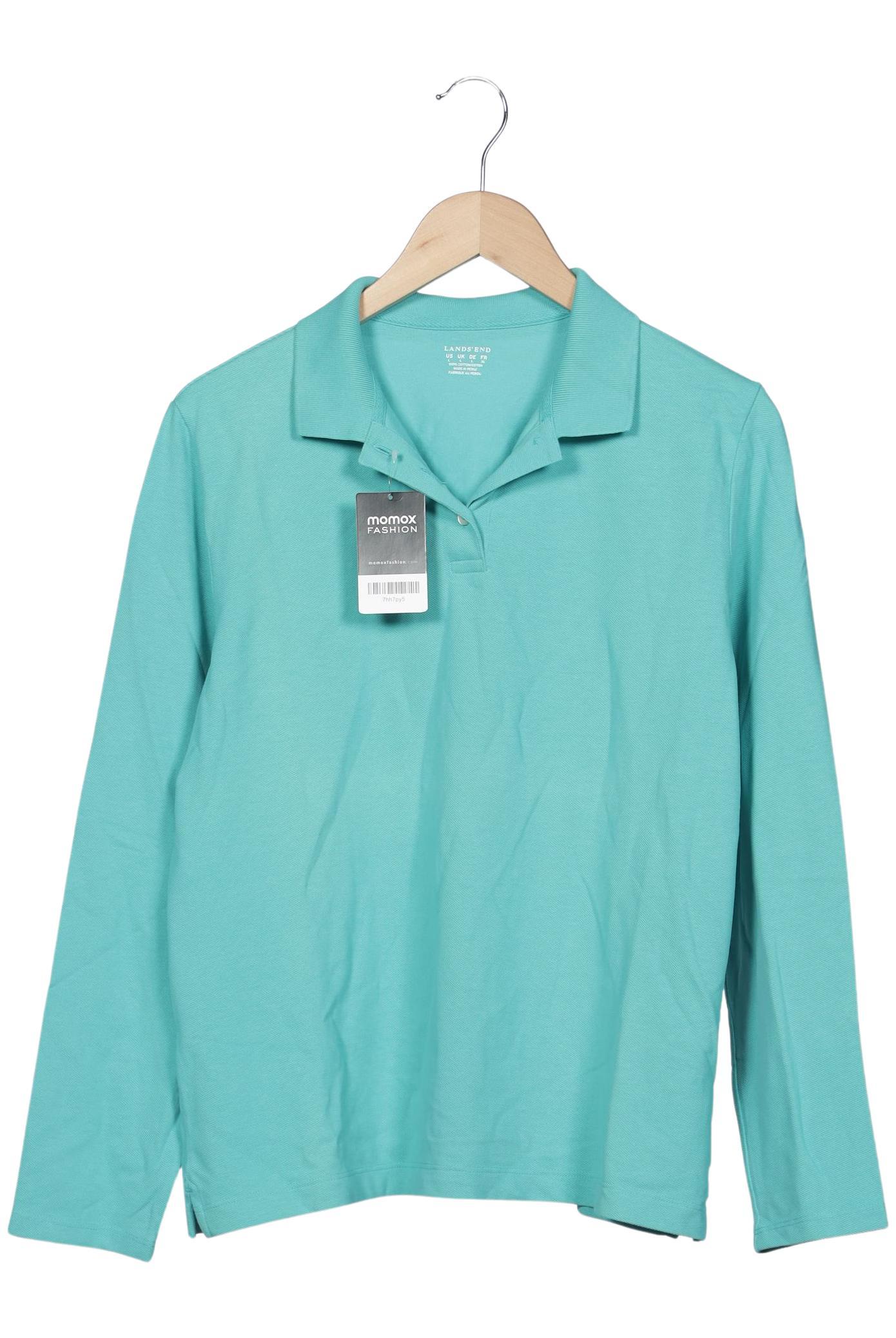 

Lands End Damen Langarmshirt, türkis, Gr. 42