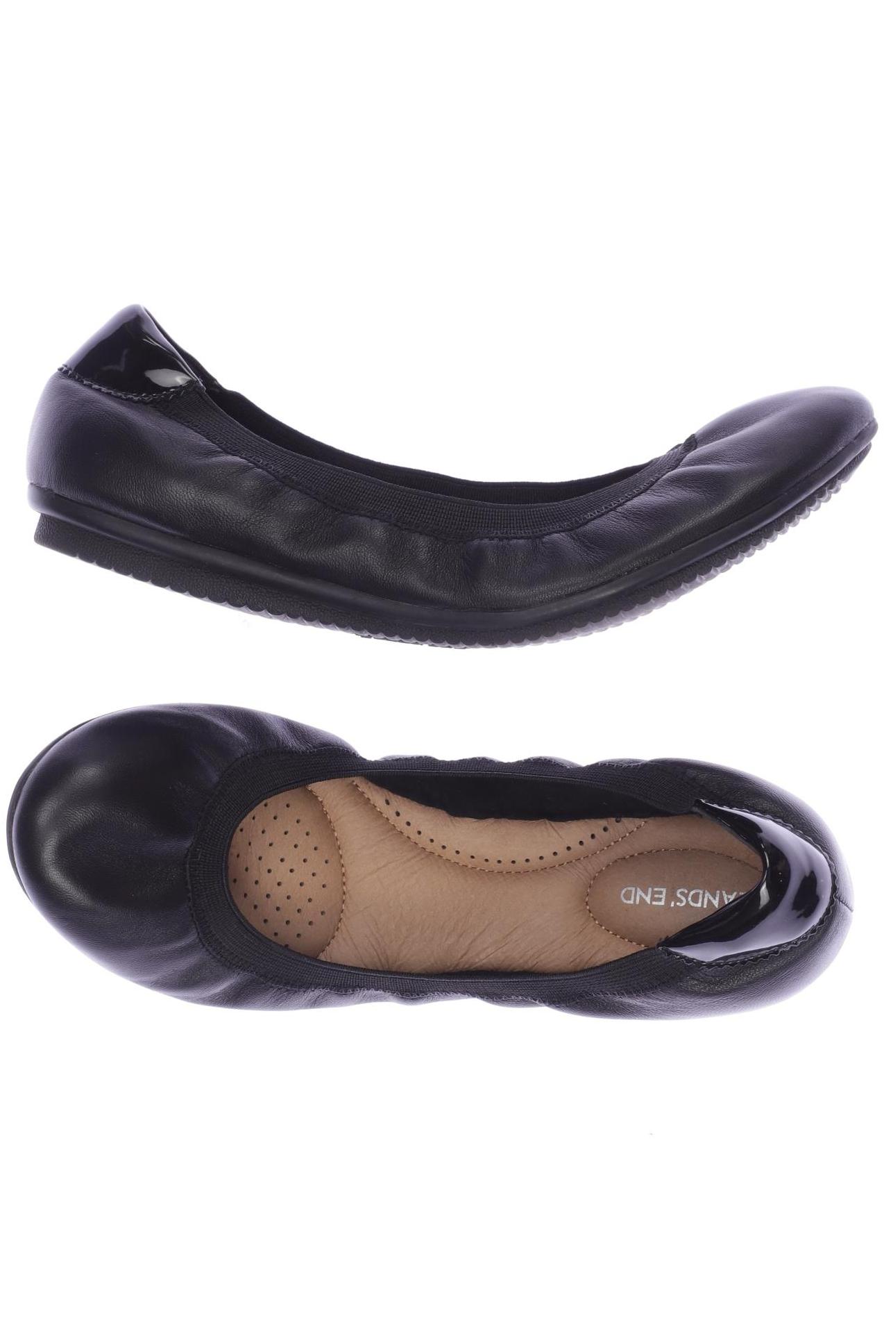 

Lands End Damen Ballerinas, schwarz, Gr. 38.5