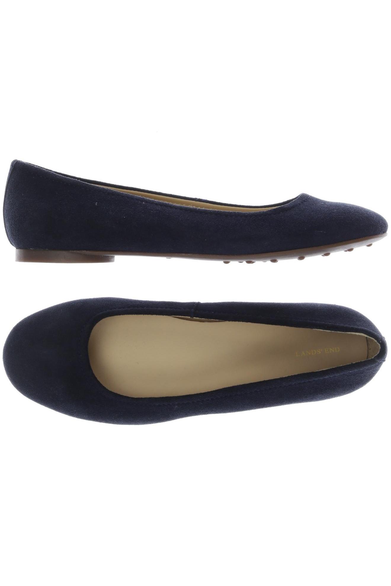 

Lands End Damen Ballerinas, marineblau, Gr. 38