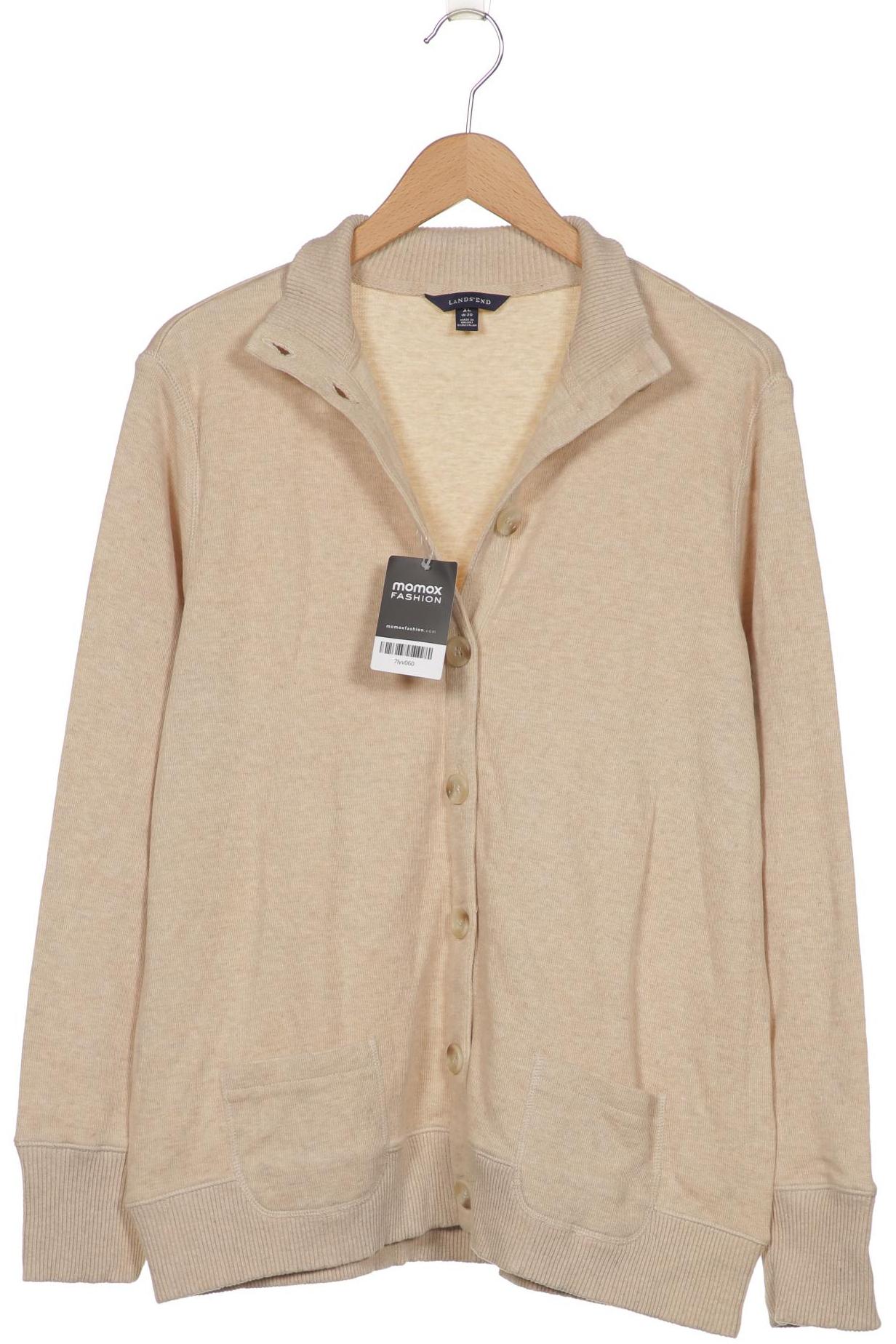 

Lands End Damen Strickjacke, beige, Gr. 18