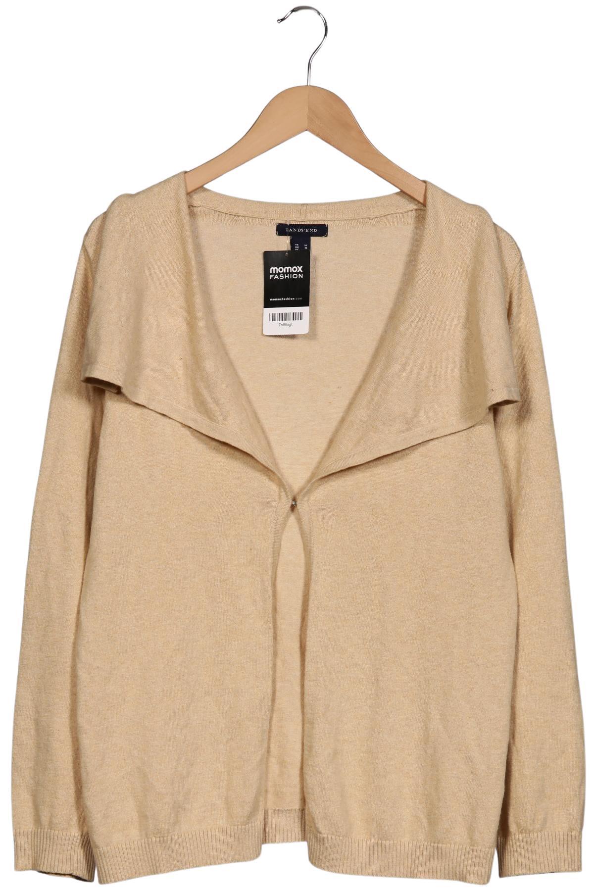 

Lands End Damen Strickjacke, beige, Gr. 42