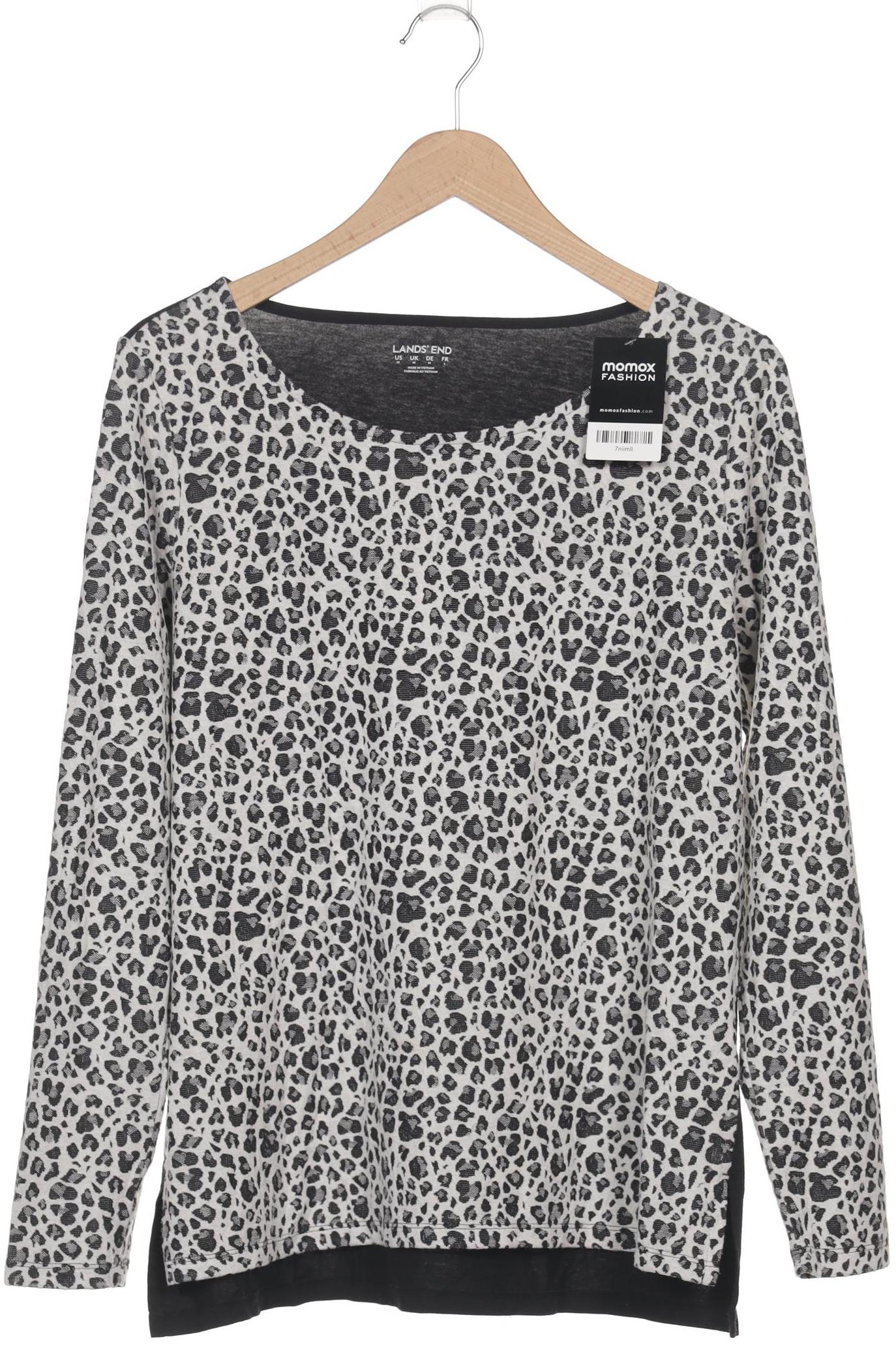 

Lands End Damen Langarmshirt, grau, Gr. 38