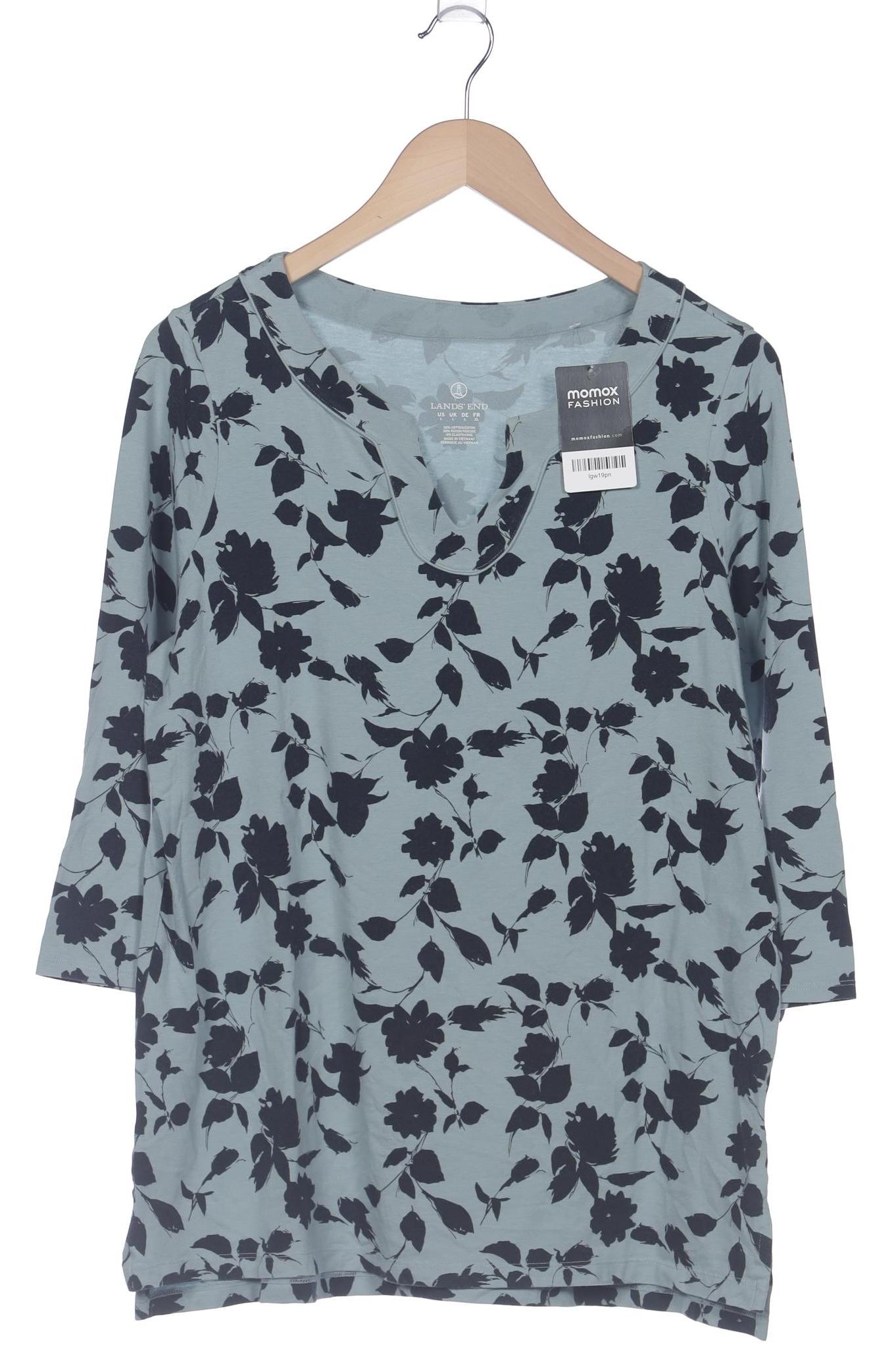 

Lands End Damen Langarmshirt, türkis, Gr. 42