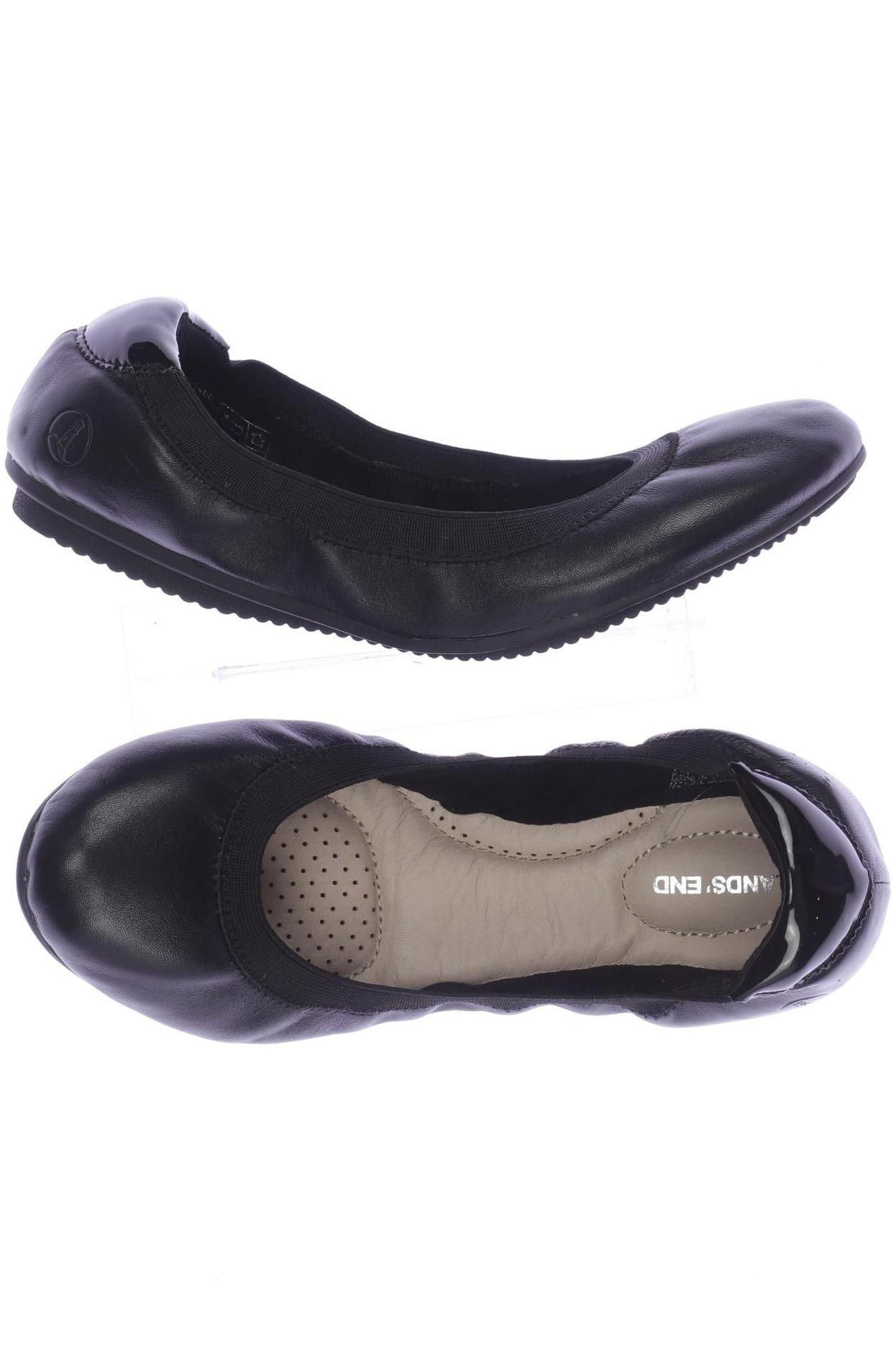 

Lands End Damen Ballerinas, schwarz, Gr. 37