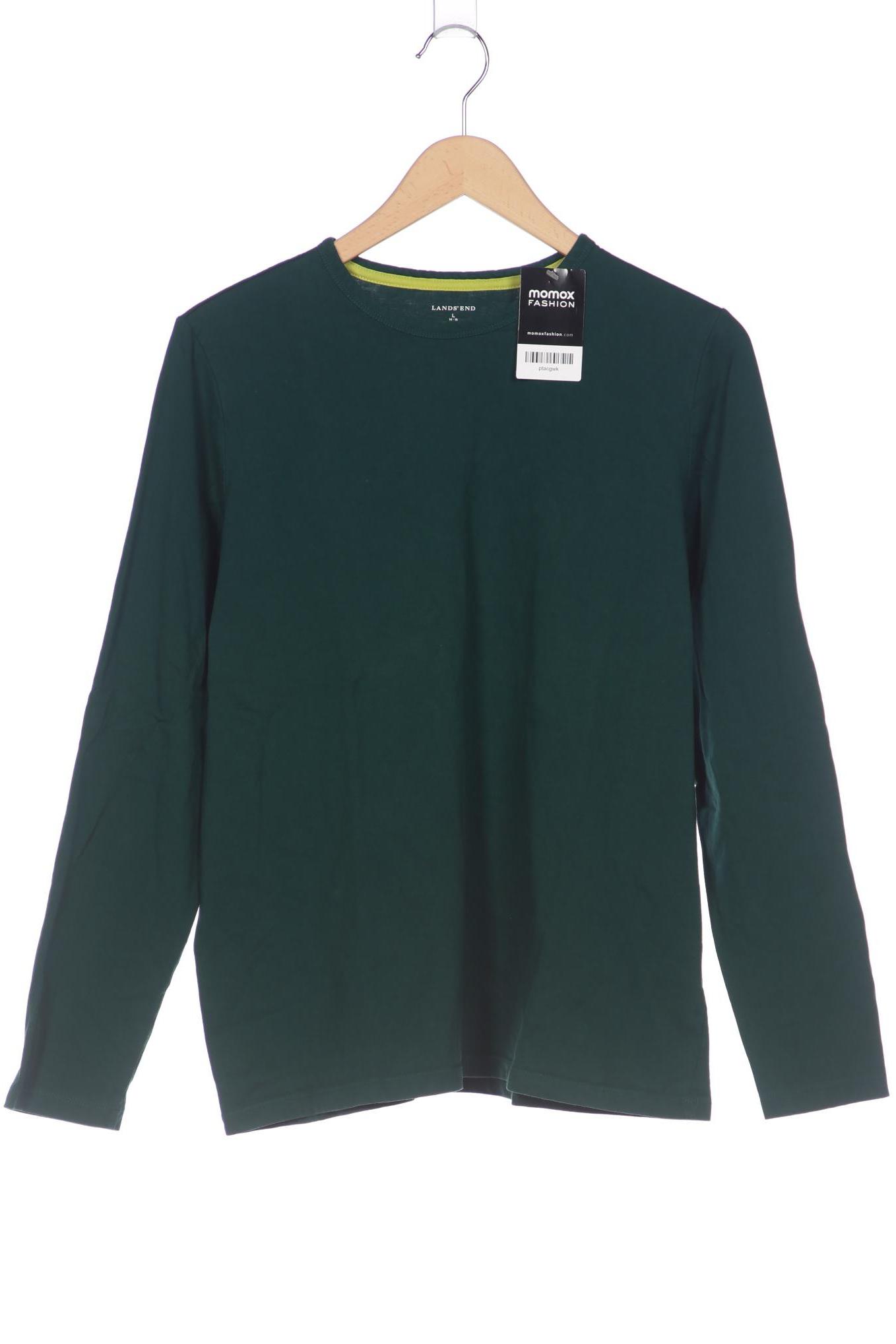 

Lands End Damen Langarmshirt, grün, Gr. 42