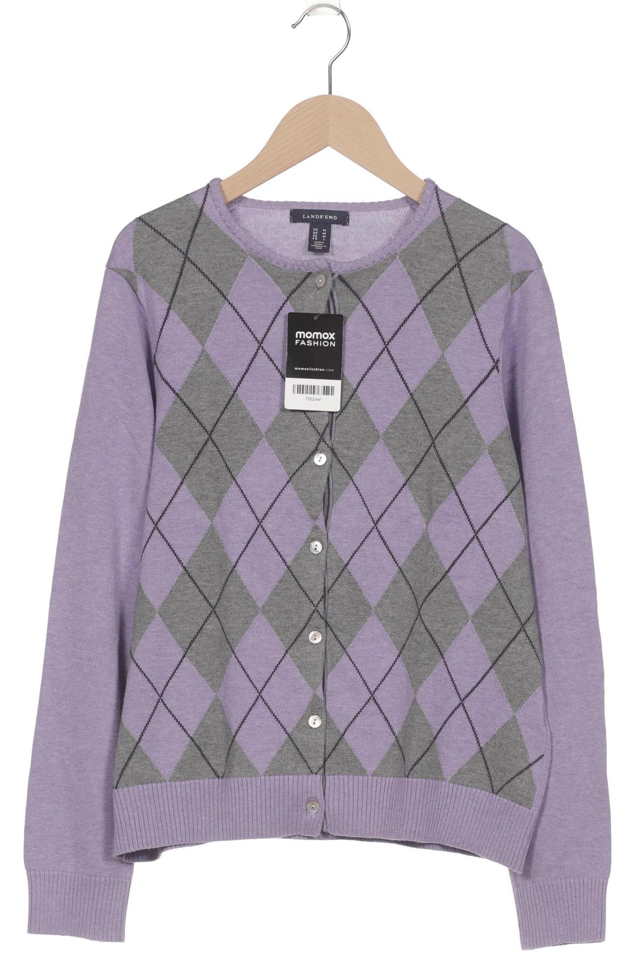 

Lands End Damen Strickjacke, flieder, Gr. 38