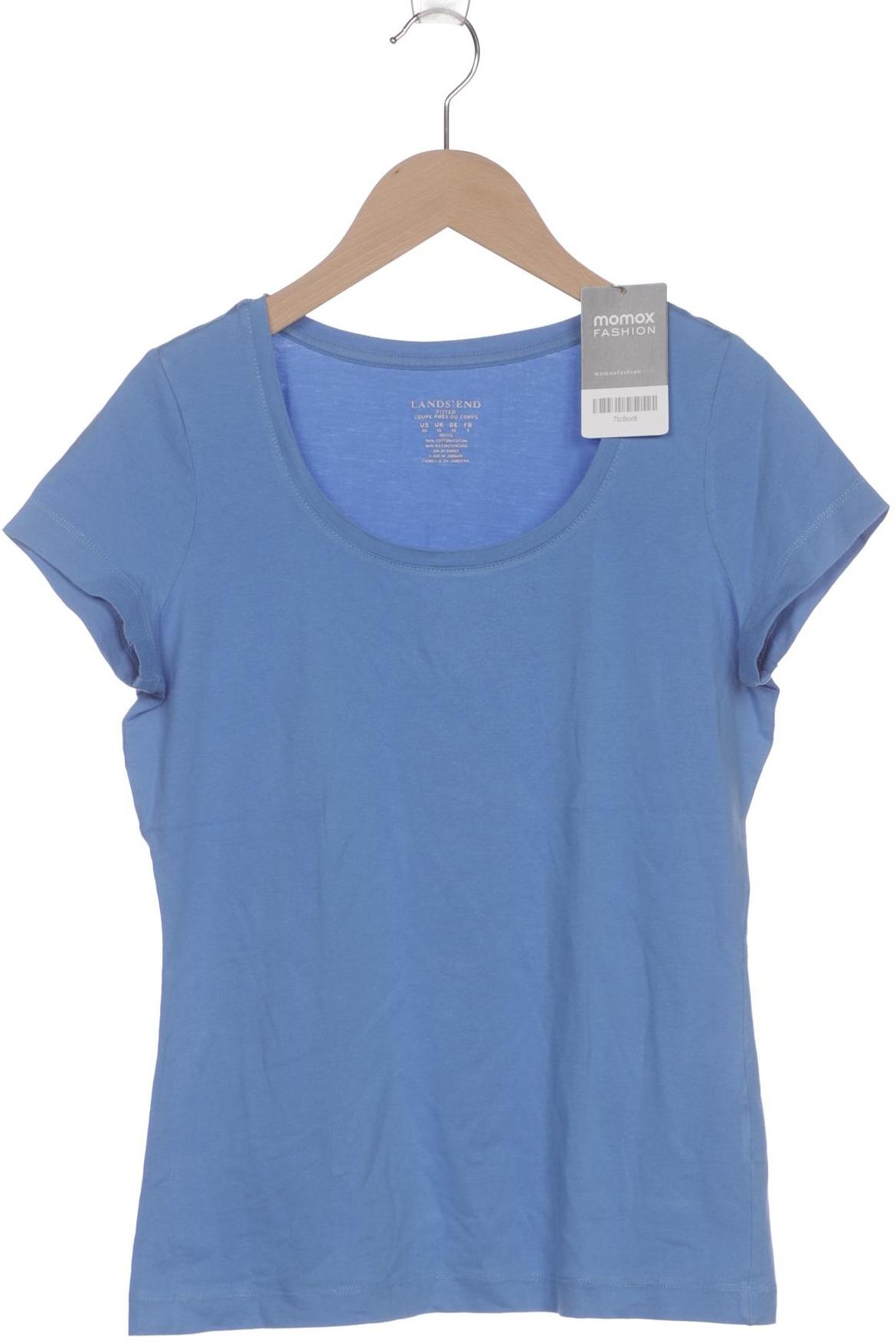 

Lands End Damen T-Shirt, blau, Gr. 34