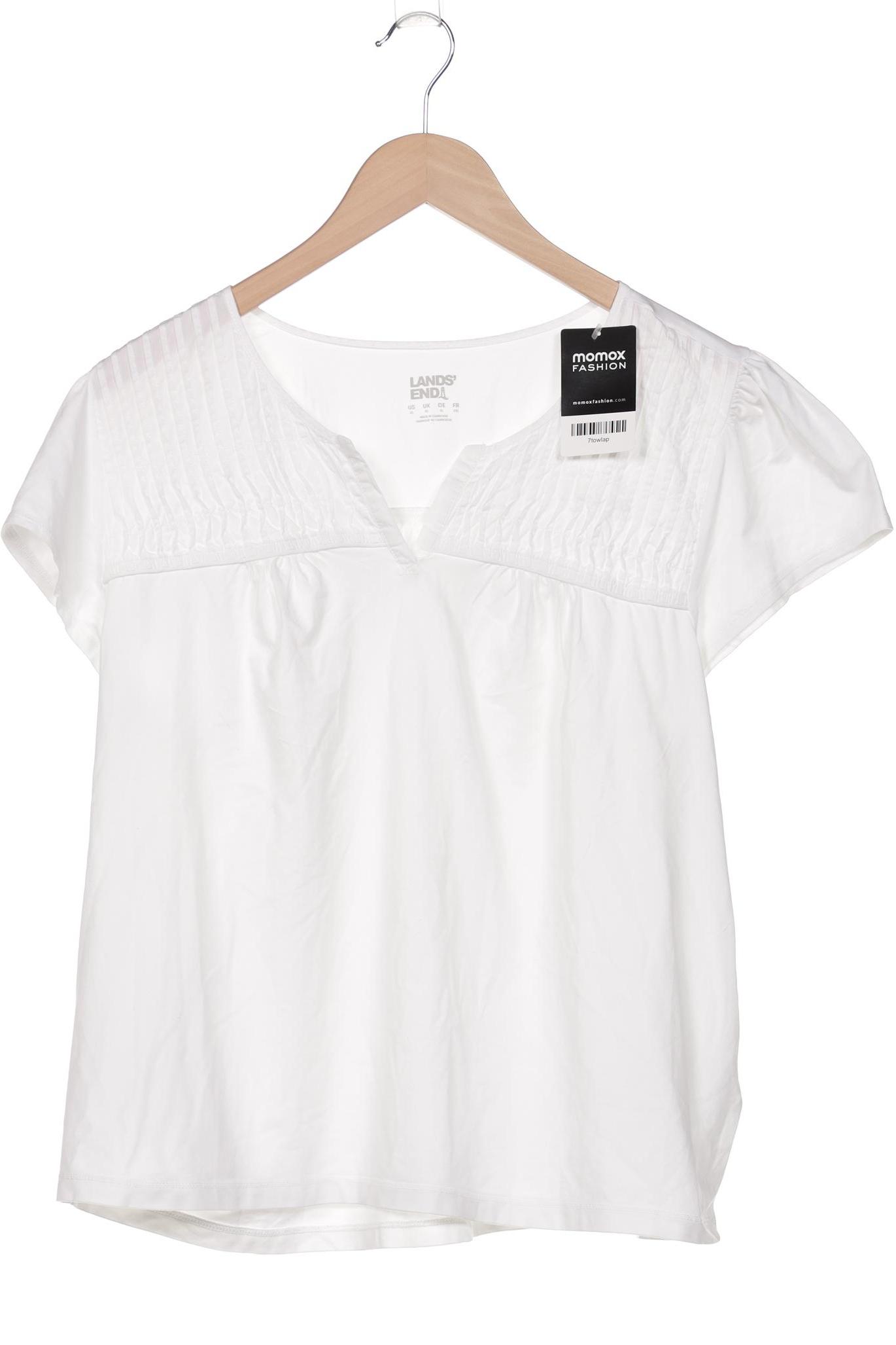 

Lands End Damen T-Shirt, weiß, Gr. 44