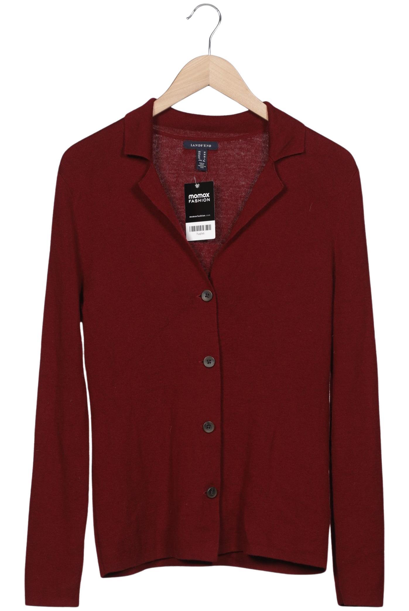 

Lands End Damen Strickjacke, bordeaux, Gr. 38