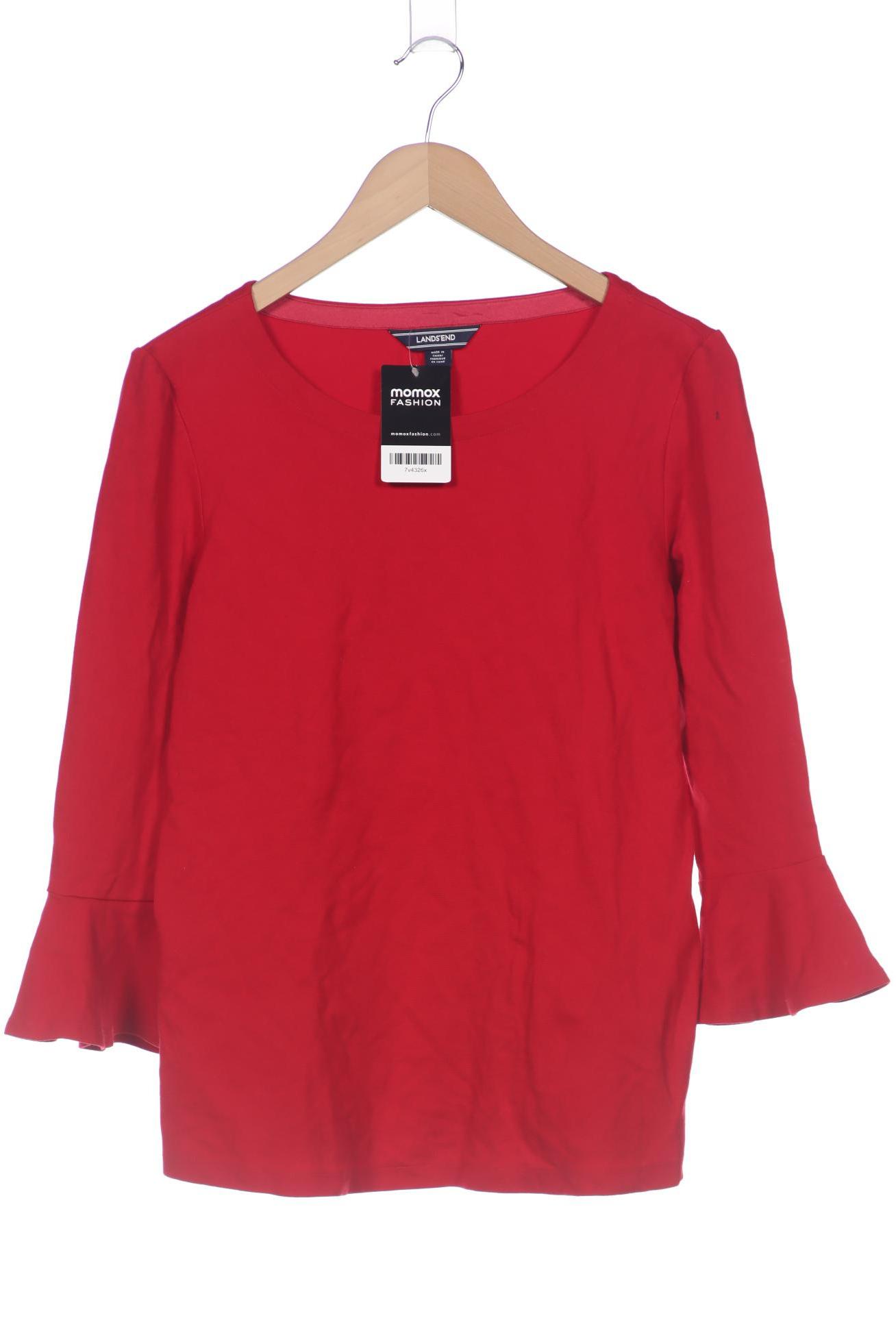 

Lands End Damen Langarmshirt, rot, Gr. 38