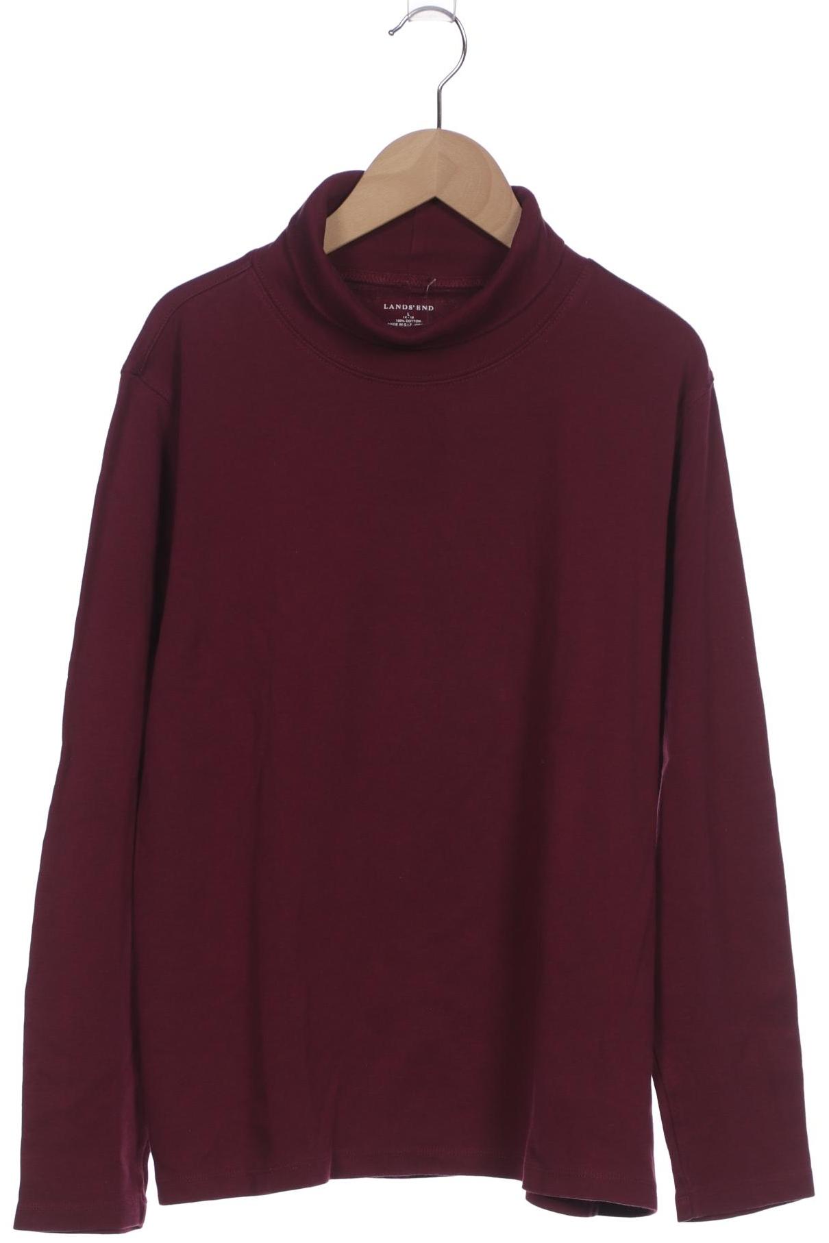

Lands End Damen Langarmshirt, bordeaux, Gr. 42