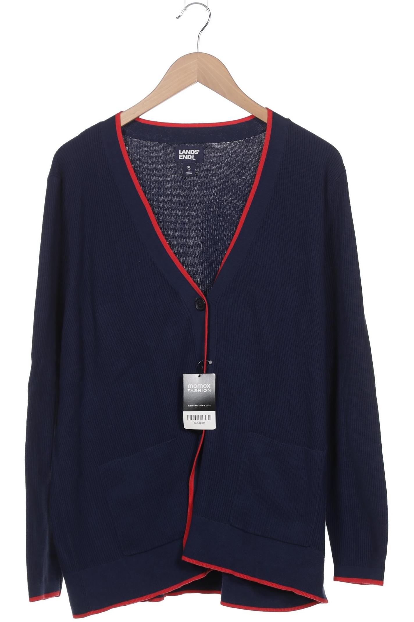 

Lands End Damen Strickjacke, marineblau, Gr. 44
