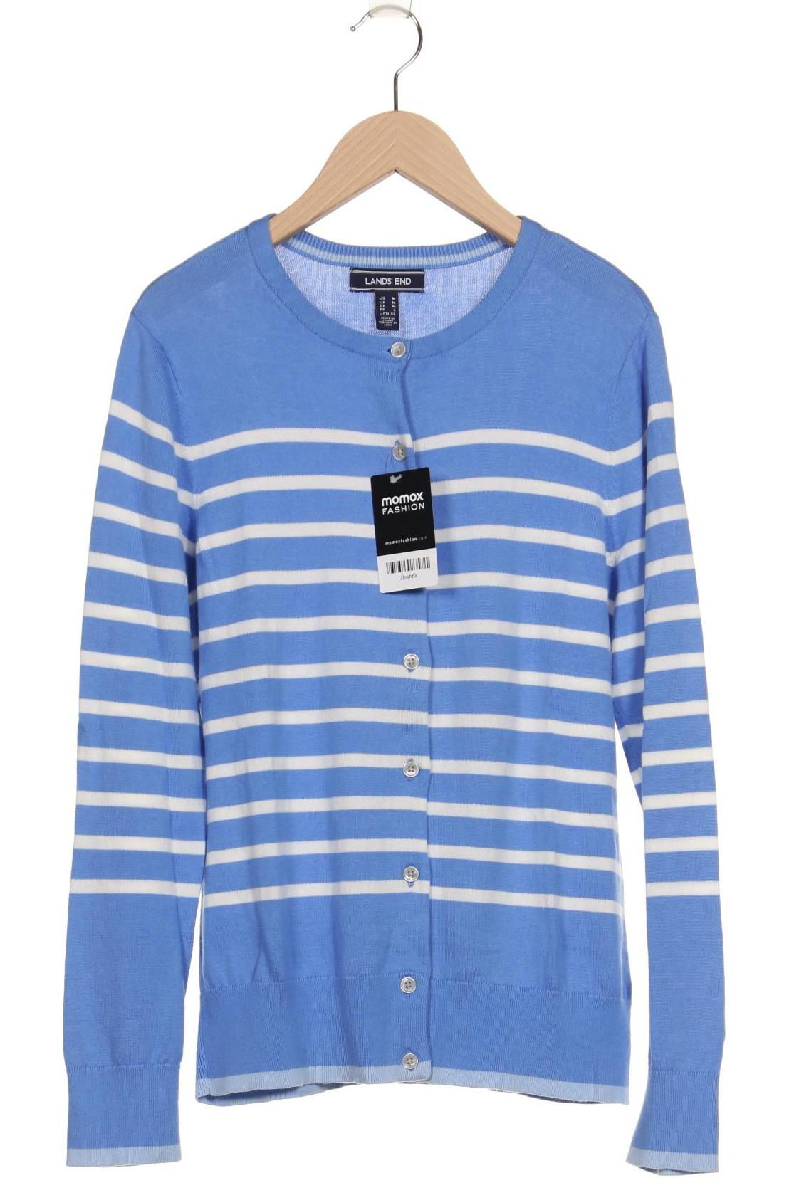 

Lands End Damen Strickjacke, blau, Gr. 38