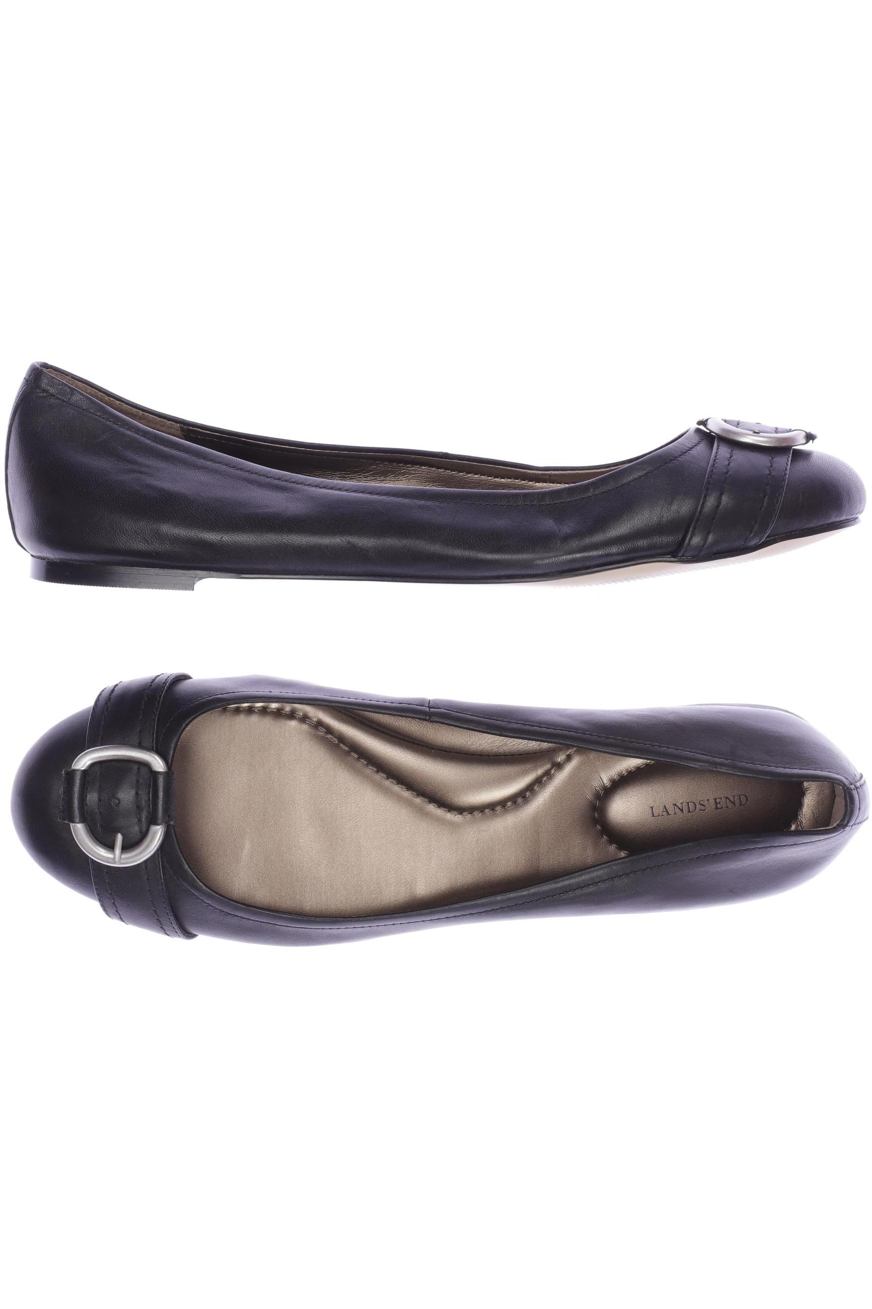 

Lands End Damen Ballerinas, schwarz, Gr. 42.5