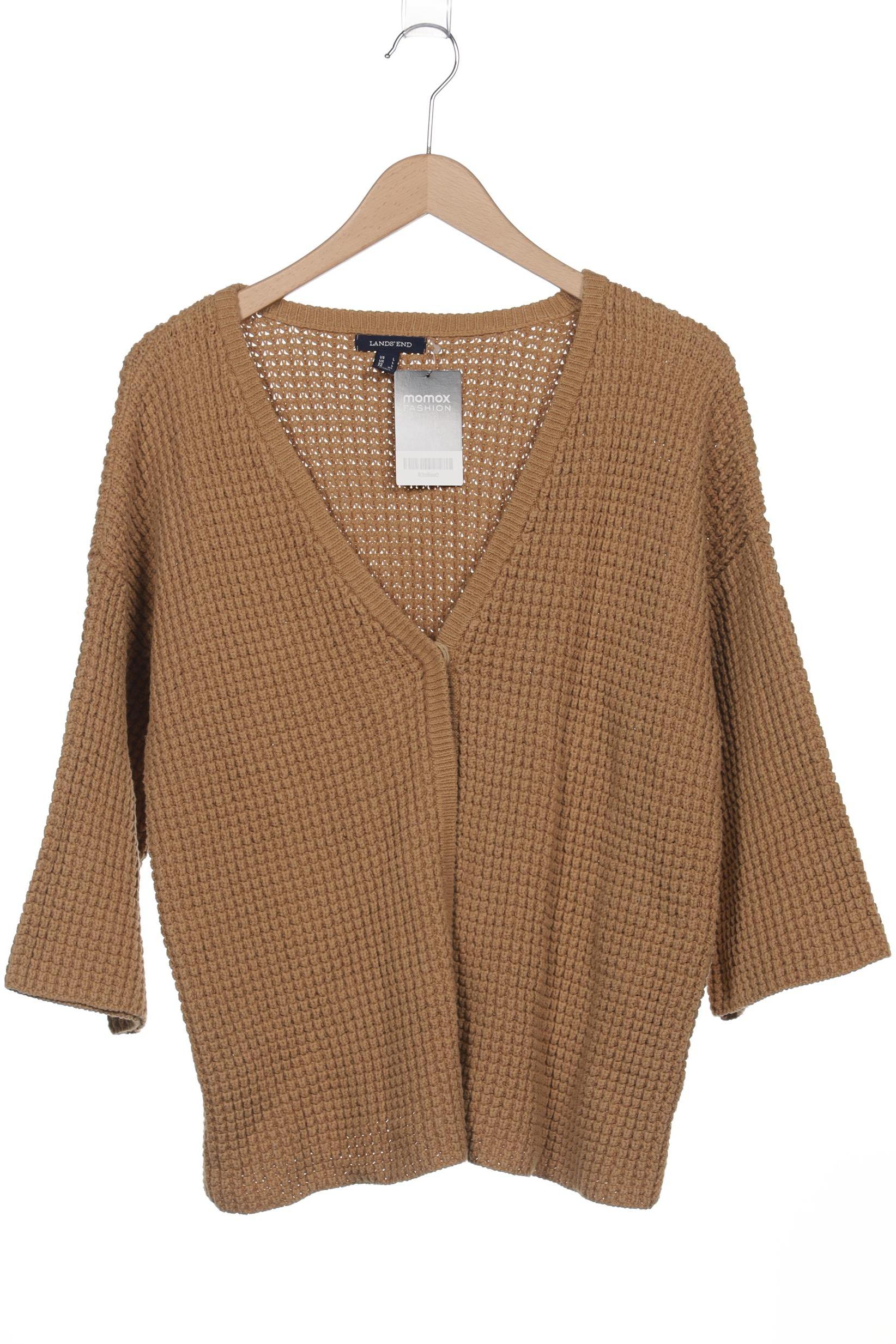 

Lands End Damen Strickjacke, braun, Gr. 42