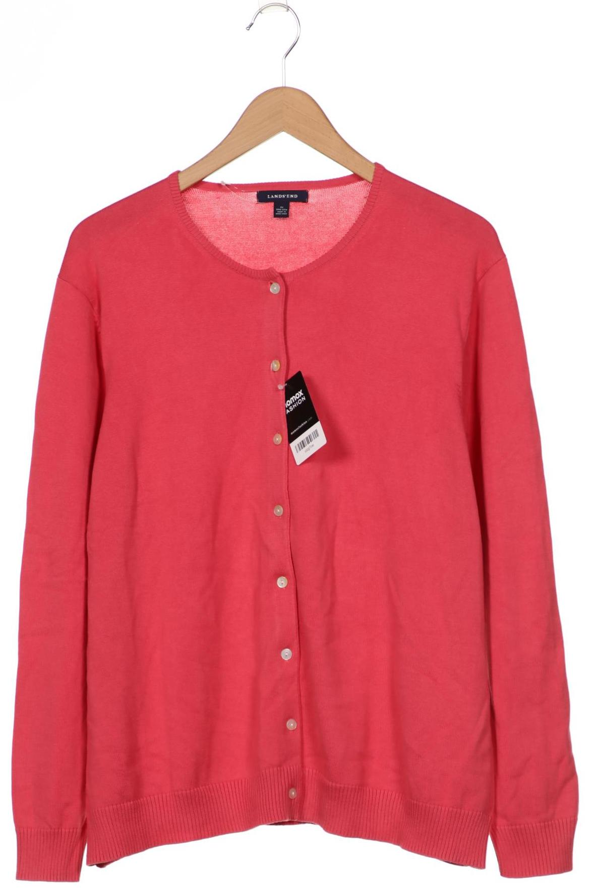 

Lands End Damen Strickjacke, pink, Gr. 46