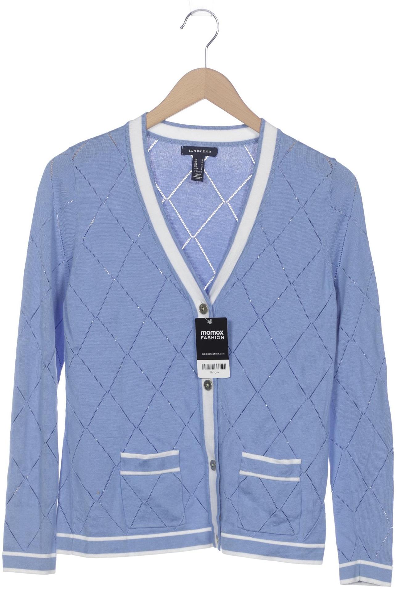 

Lands End Damen Strickjacke, blau, Gr. 36