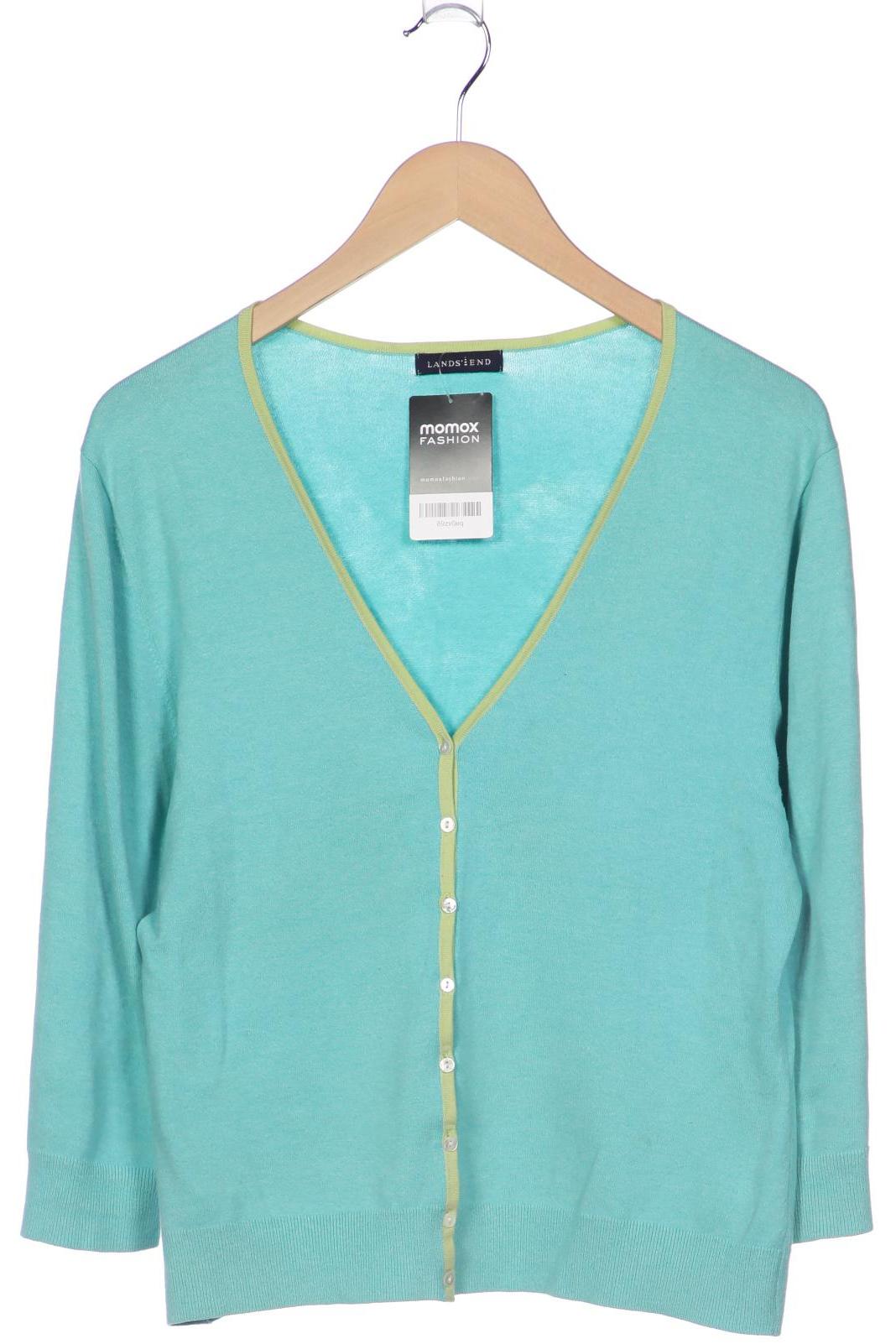 

Lands End Damen Strickjacke, blau