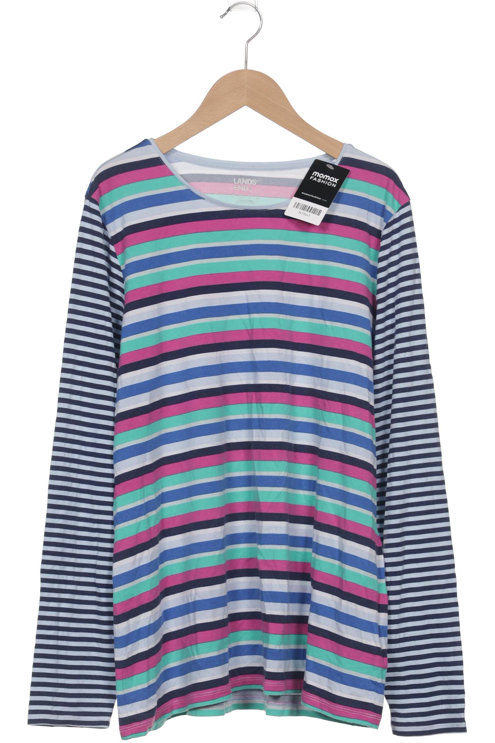 

Lands End Damen Langarmshirt, blau, Gr. 44
