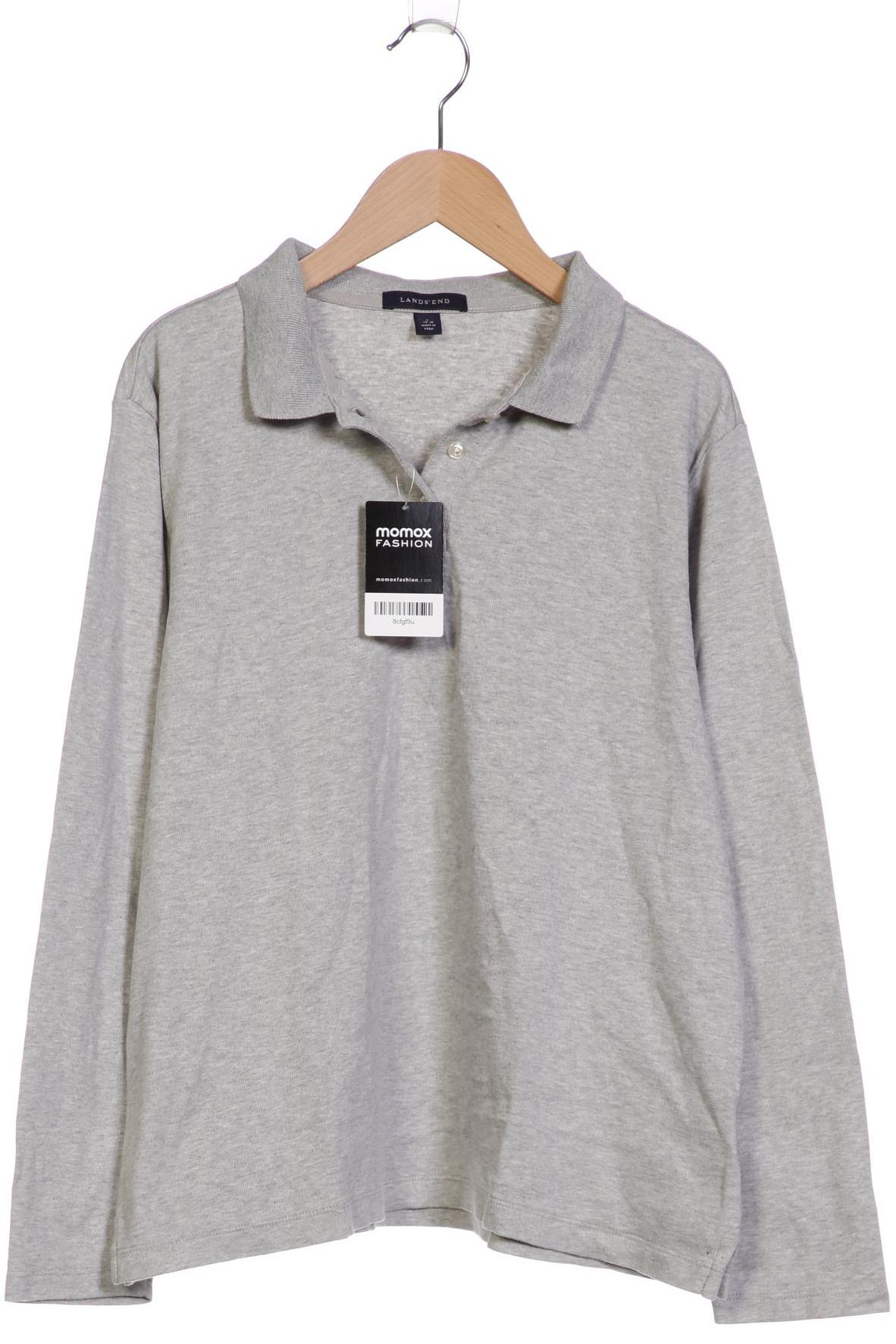 

Lands End Damen Poloshirt, grau, Gr. 42