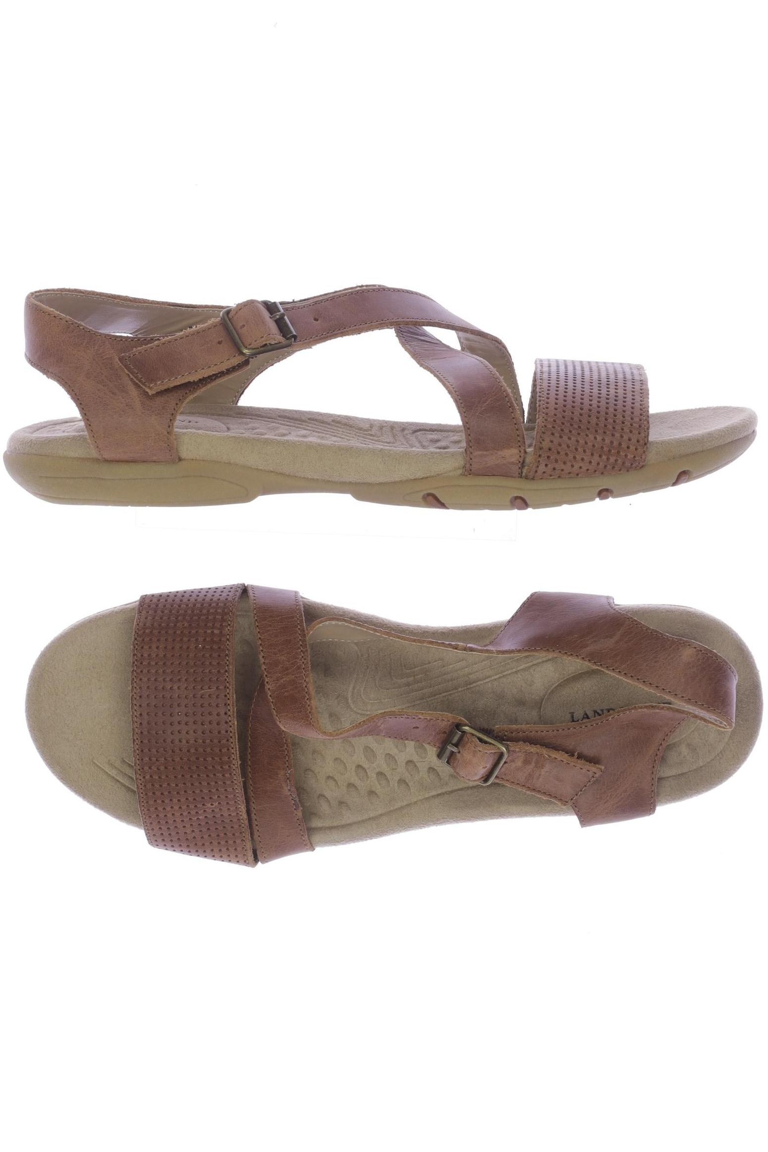 

Lands End Damen Sandale, braun, Gr. 42.5