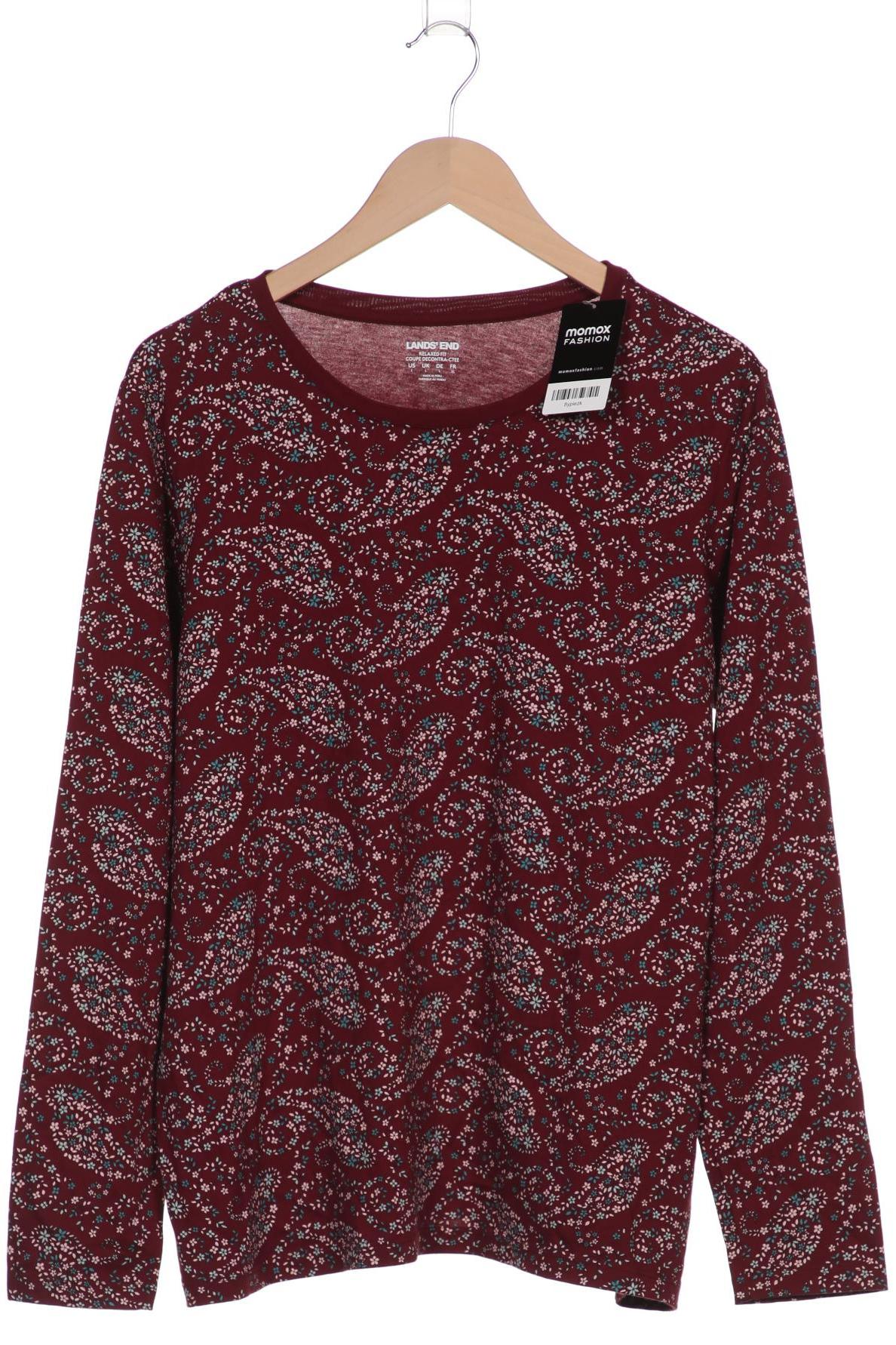 

Lands End Damen Langarmshirt, bordeaux, Gr. 42