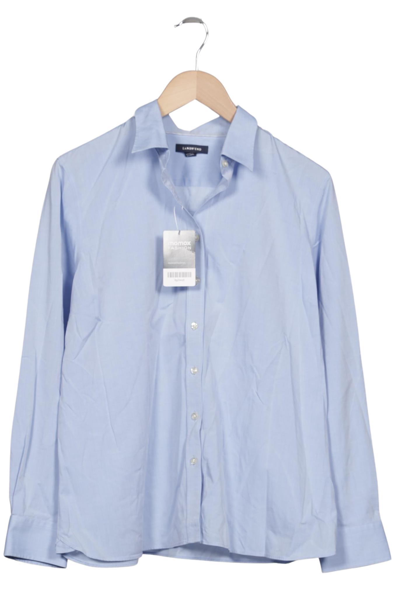 

Lands End Damen Bluse, blau, Gr. 16
