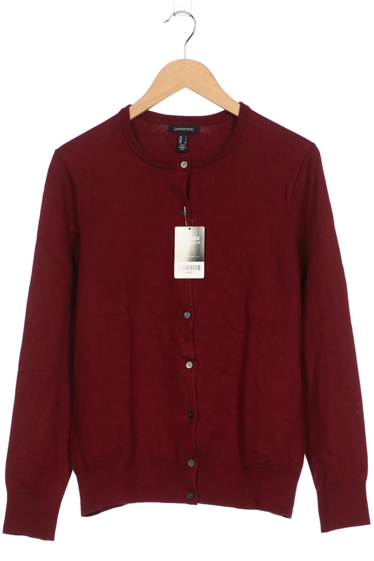 

Lands End Damen Strickjacke, bordeaux, Gr. 42