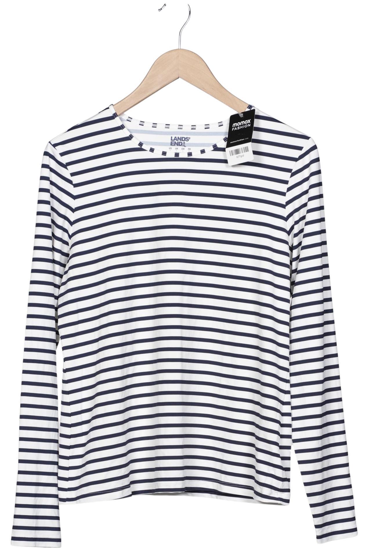 

Lands End Damen Langarmshirt, weiß, Gr. 42
