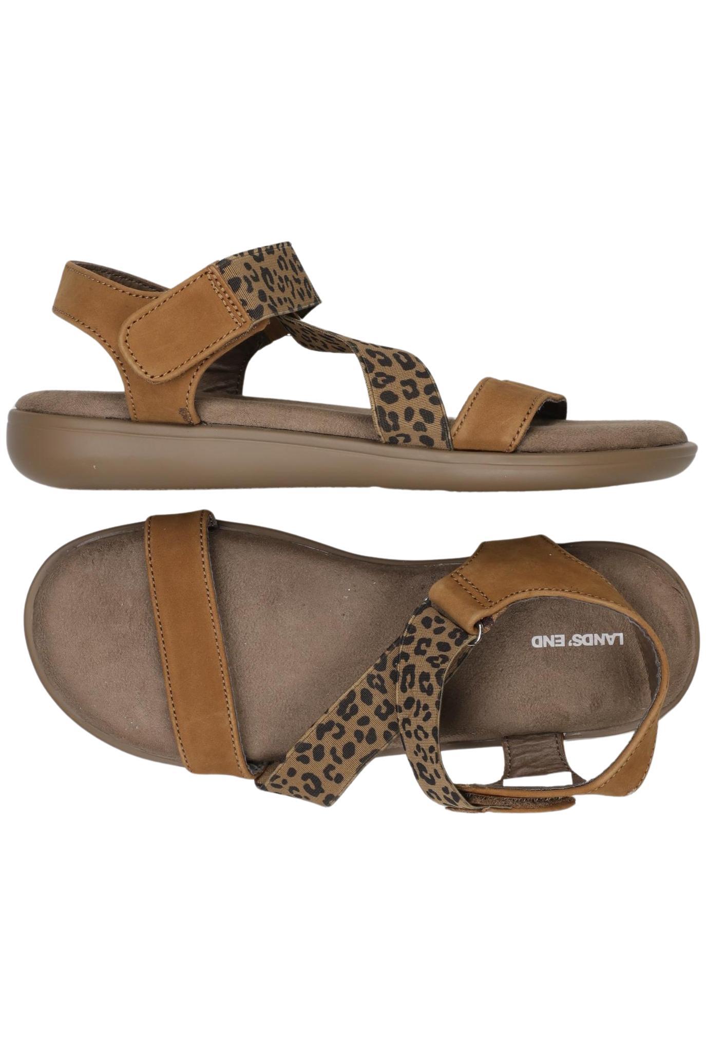 

Lands End Damen Sandale, braun, Gr. 37.5